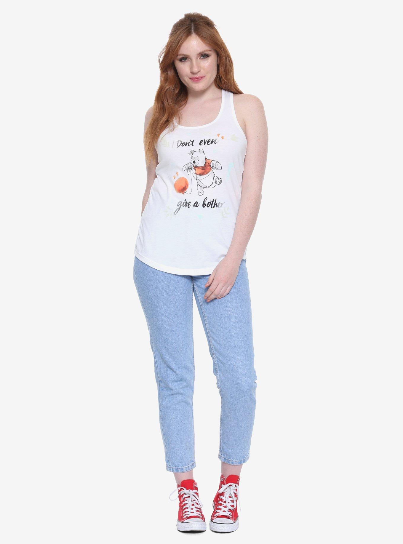 Disney Winnie The Pooh Don't Give A Bother Girls Tank Top, BLACK, alternate