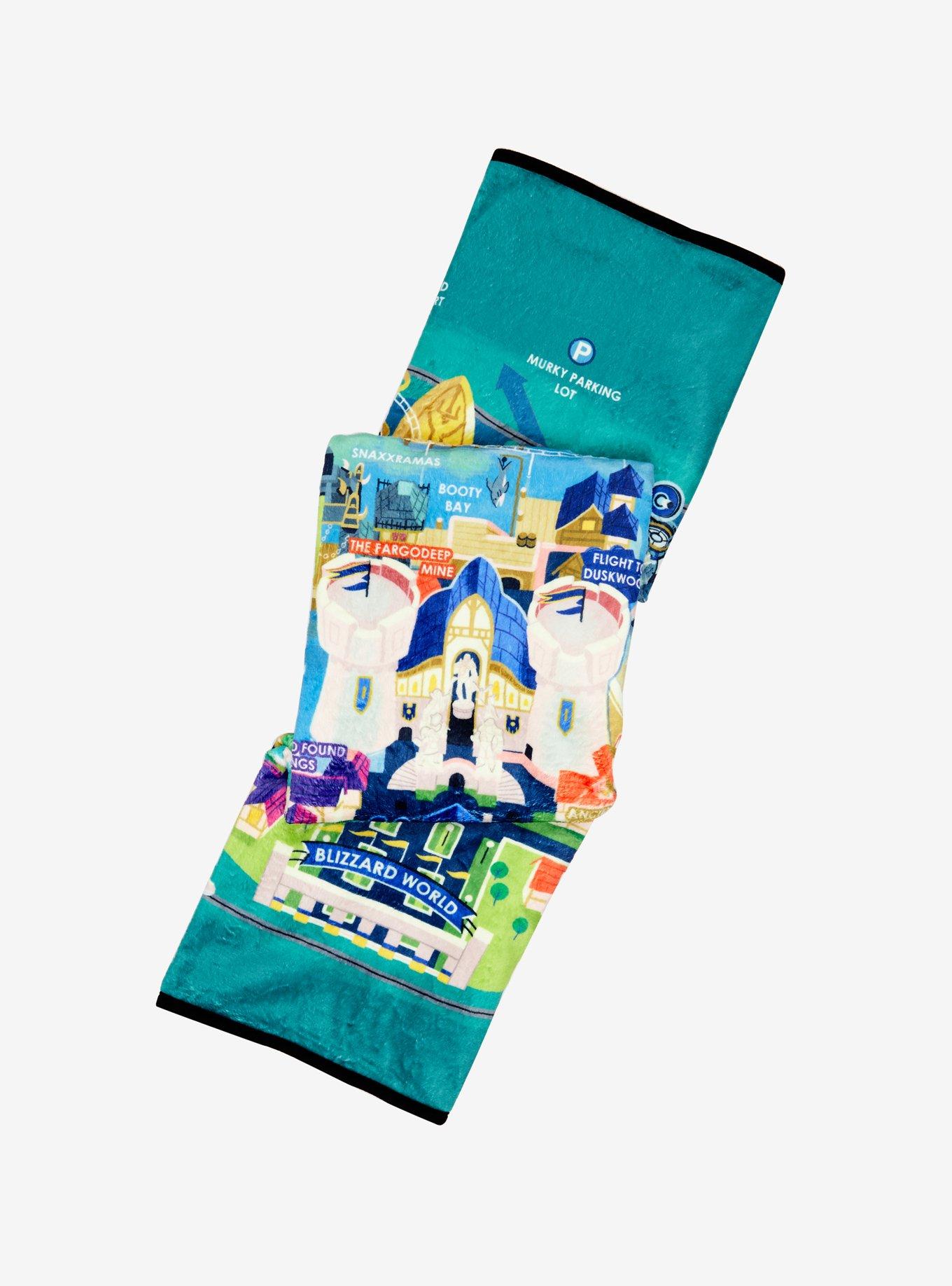 Overwatch Blizzard World Throw Blanket - BoxLunch Exclusive, , alternate