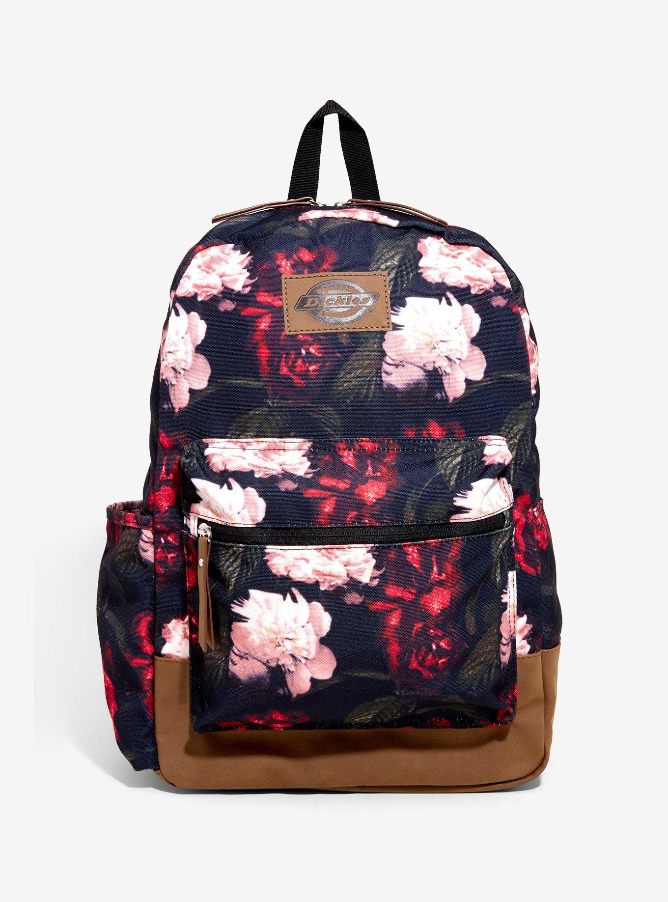 Dickies Dark Floral Backpack, , alternate