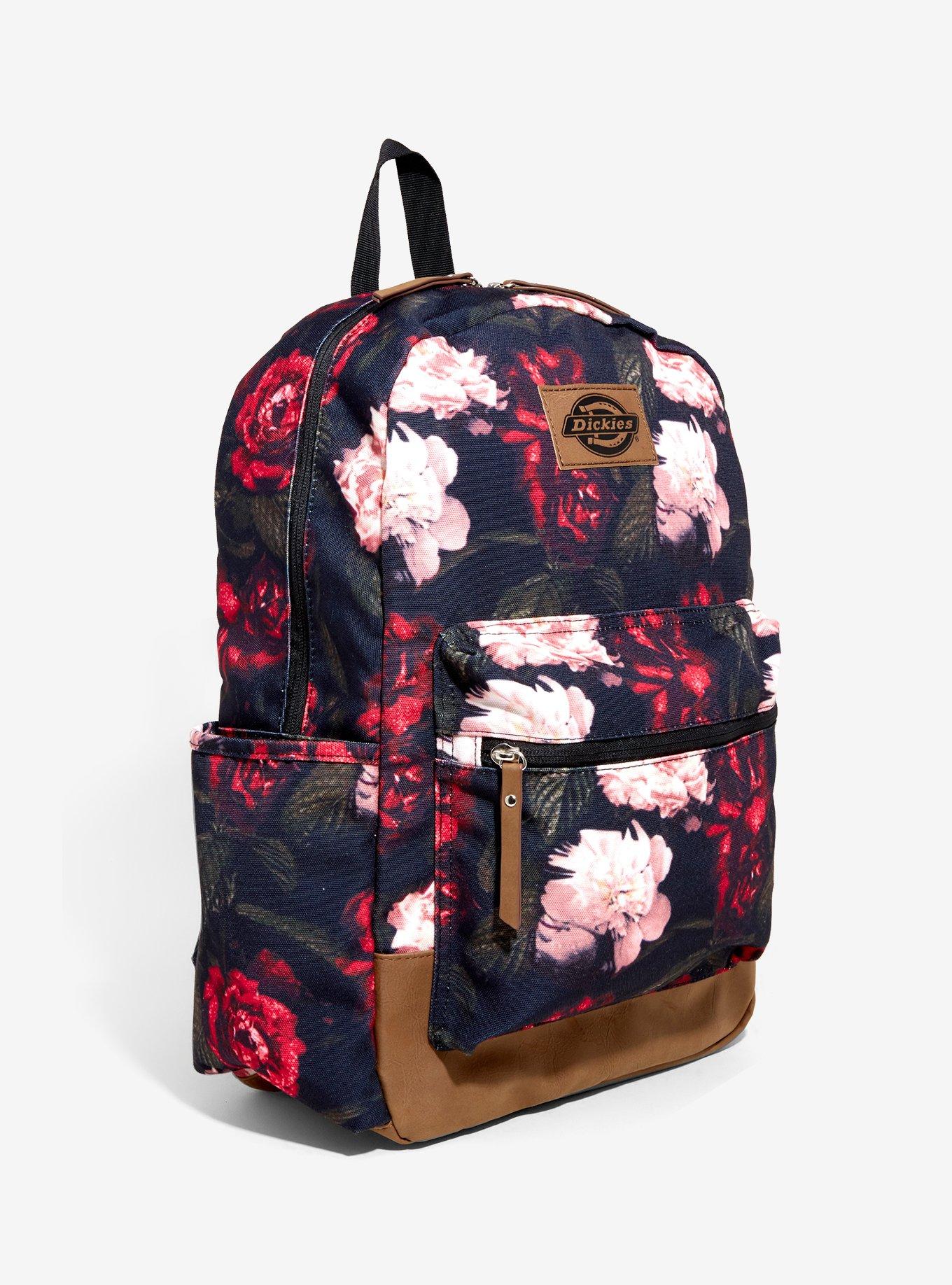 Dickies Dark Floral Backpack, , alternate