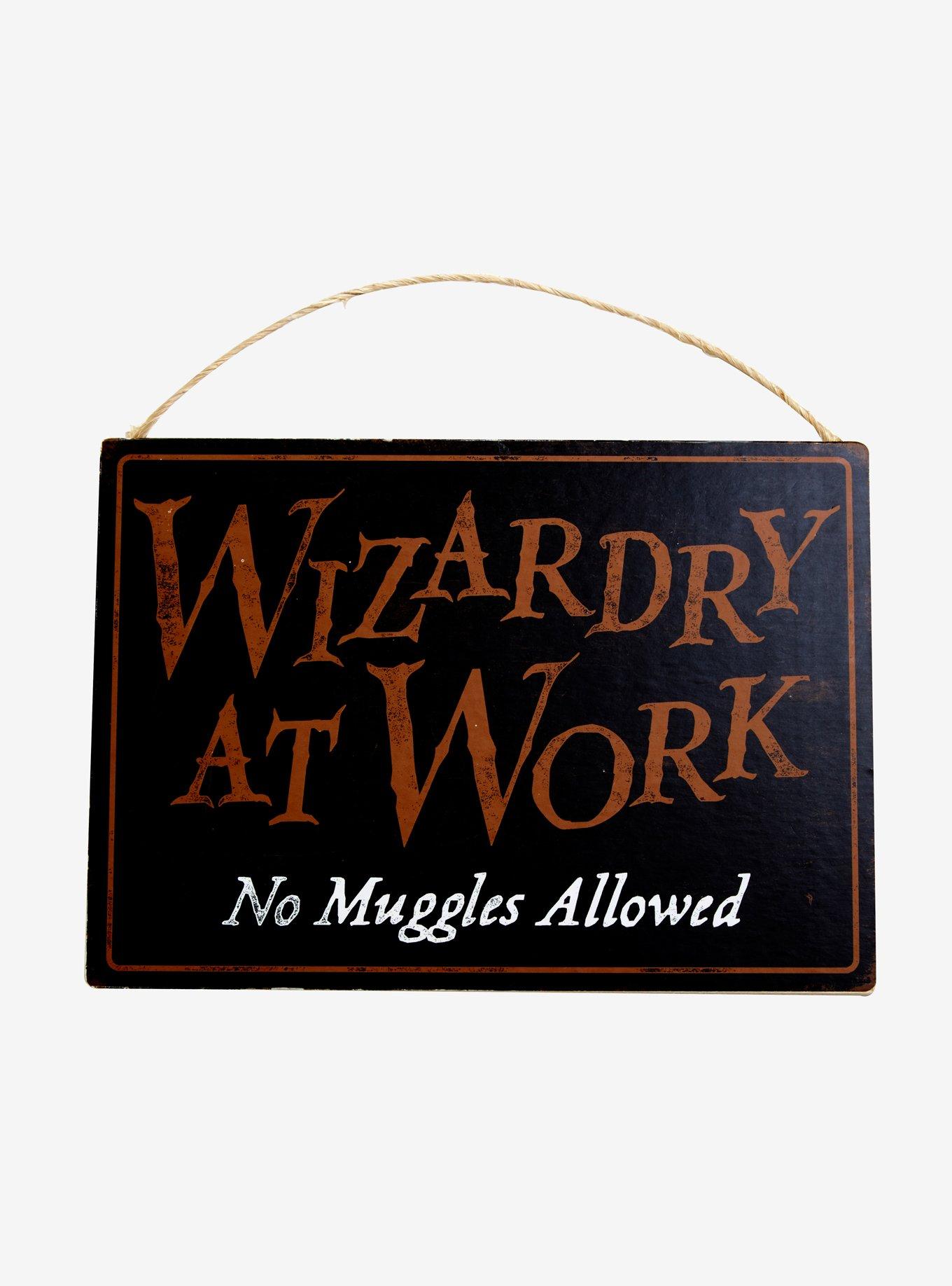 Harry Potter Wizards Welcome Door Sign, , alternate