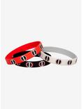 Marvel Deadpool Logos Rubber Bracelet Set, , alternate