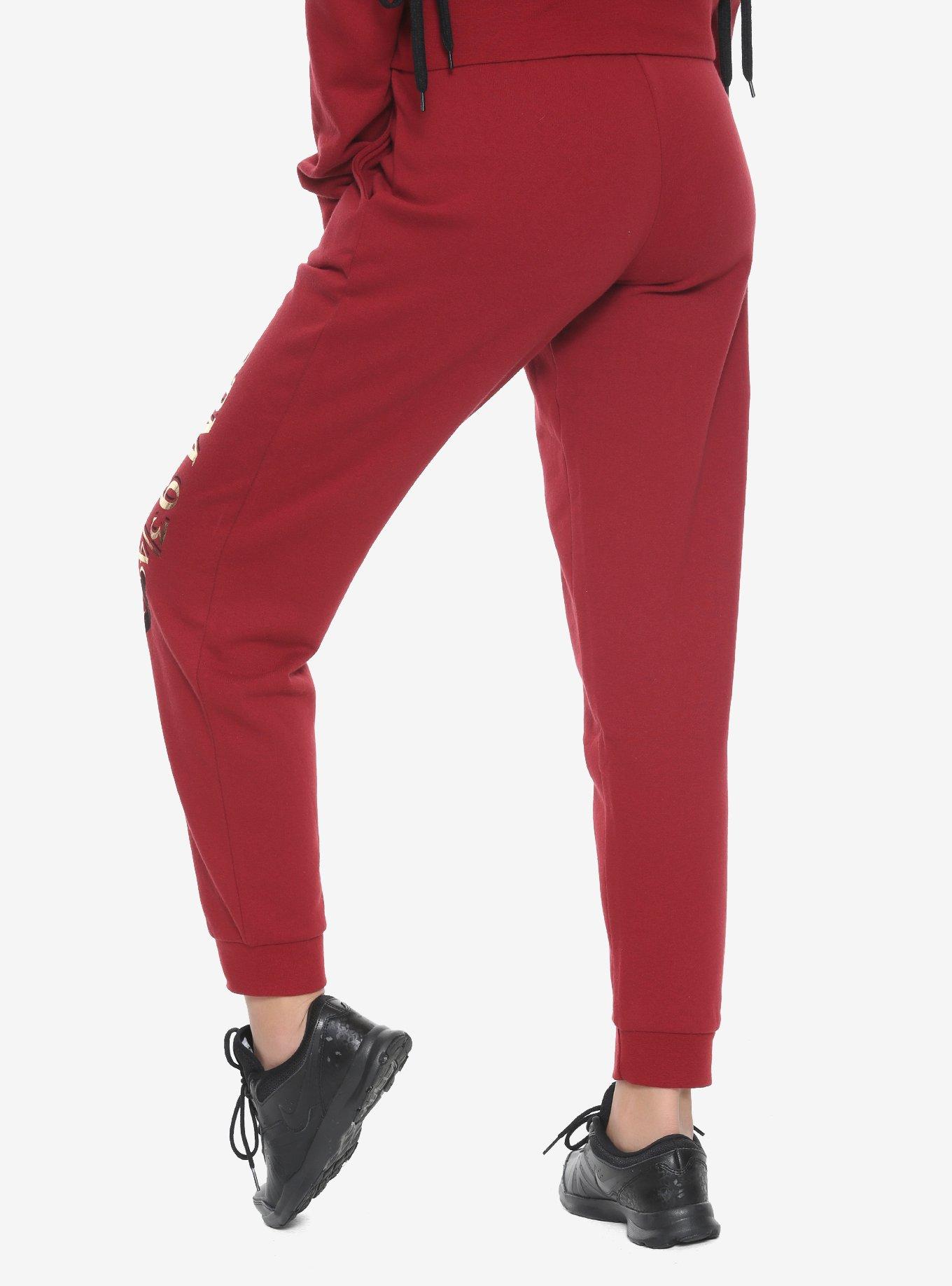 Harry Potter Hogwarts Express Girls Jogger Pants, BURGUNDY, alternate