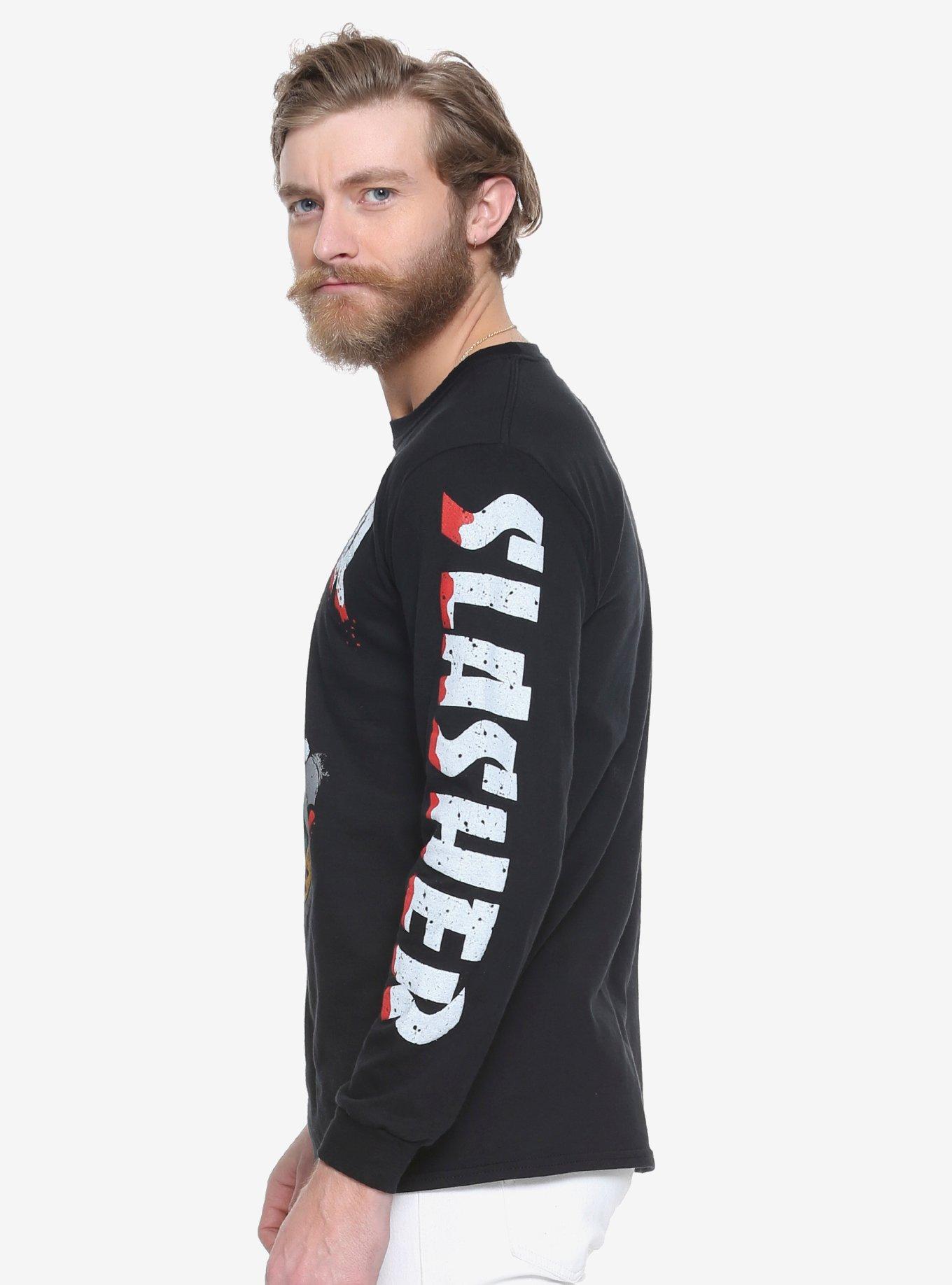 Halloween Slasher Long Sleeve T-Shirt - BoxLunch Exclusive, BLACK, alternate