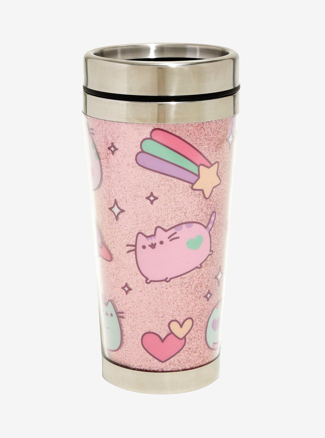 Pusheen Space Toss Glitter Travel Mug, , alternate