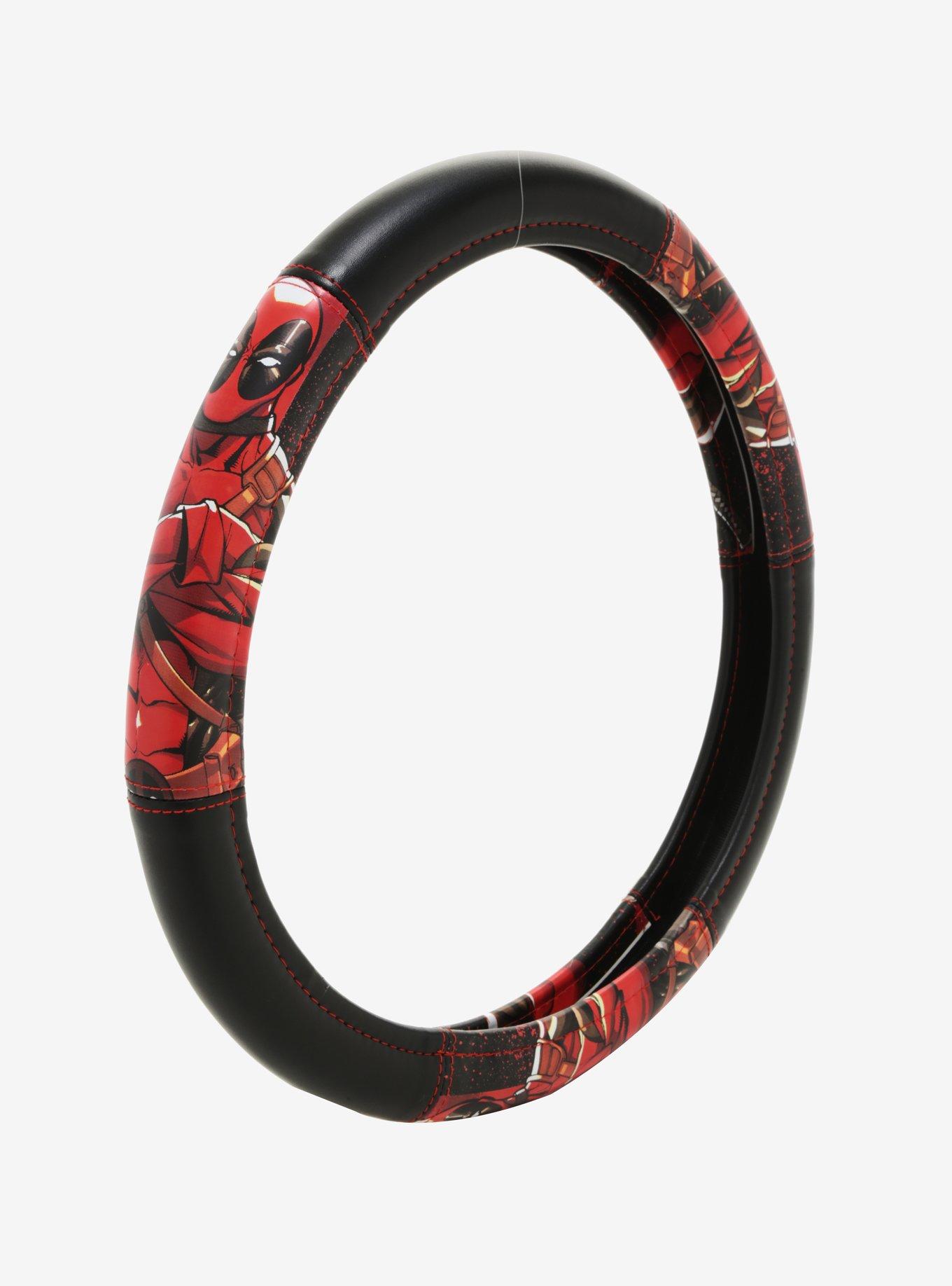 Marvel Deadpool Steering Wheel Cover, , alternate