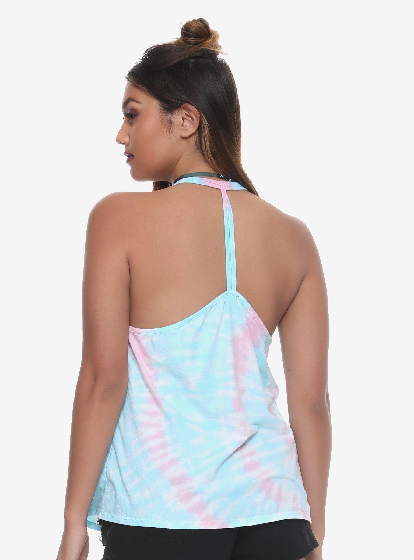 Disney Lilo & Stitch Upside Down Girls Strappy Tank Top, TIE DYE, alternate