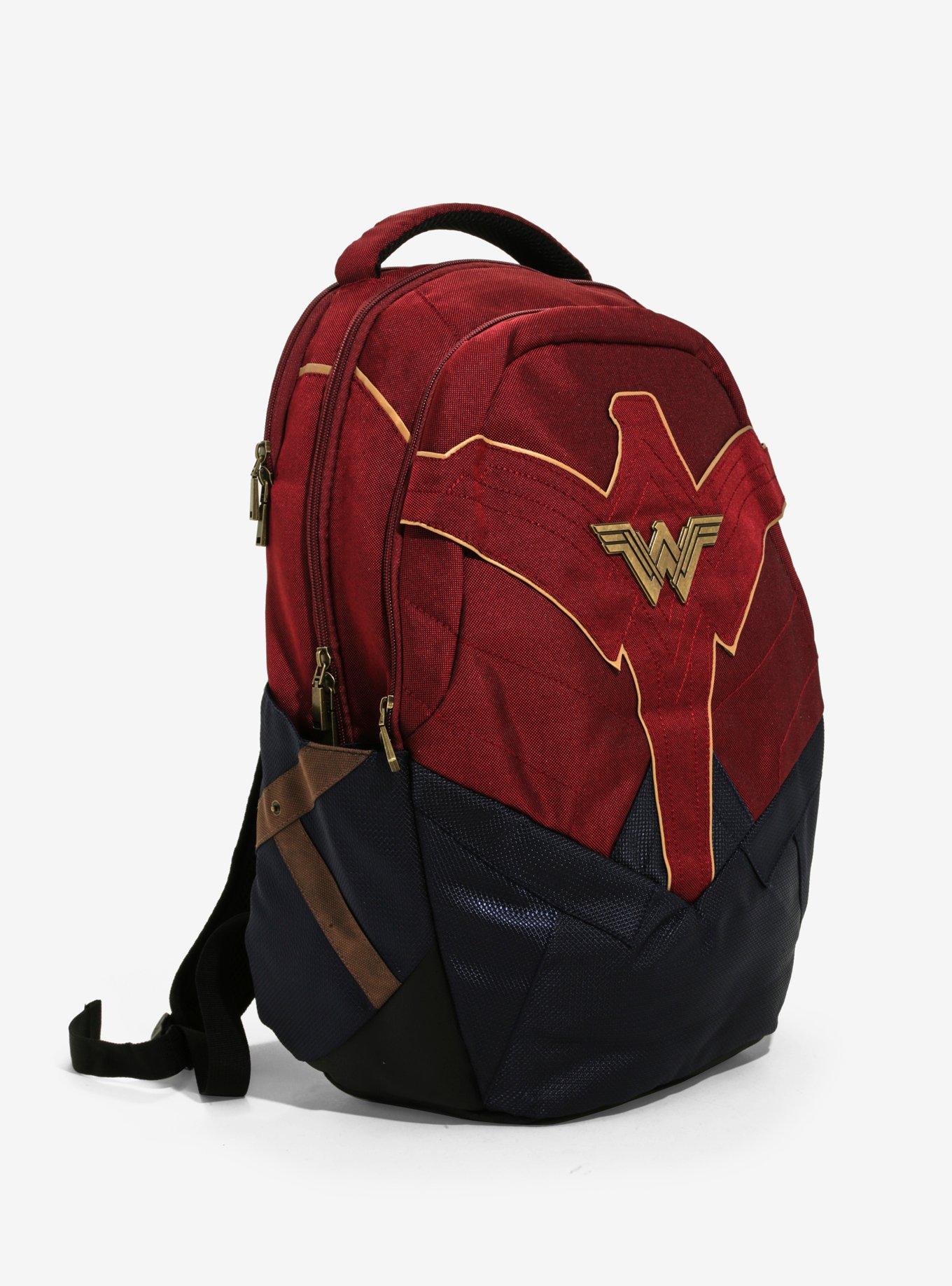 DC Comics Wonder Woman Logo Built-Up Backpack, , alternate