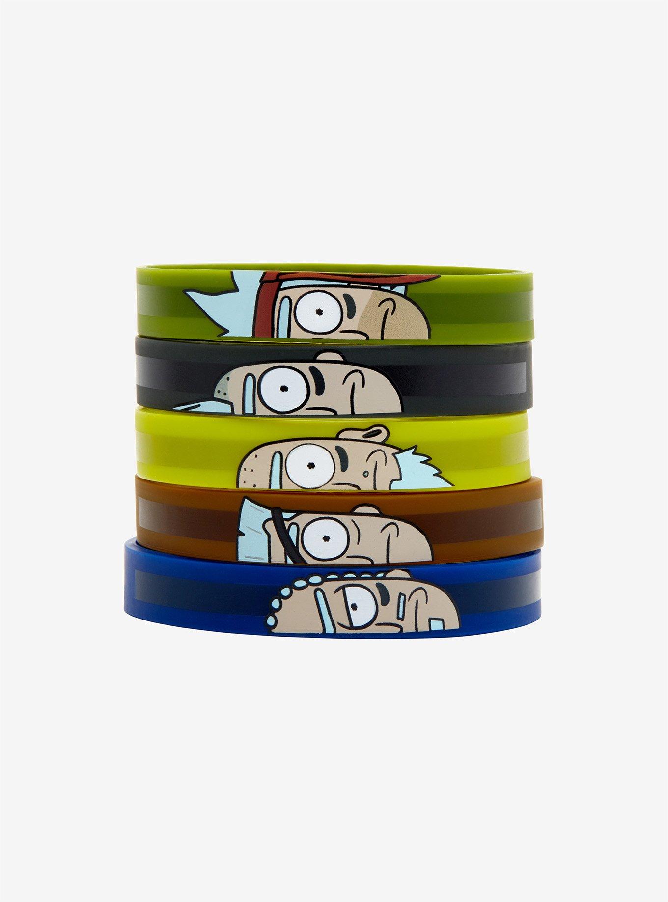 Rick And Morty Seal Team Rick Rubber Bracelet Set, , alternate