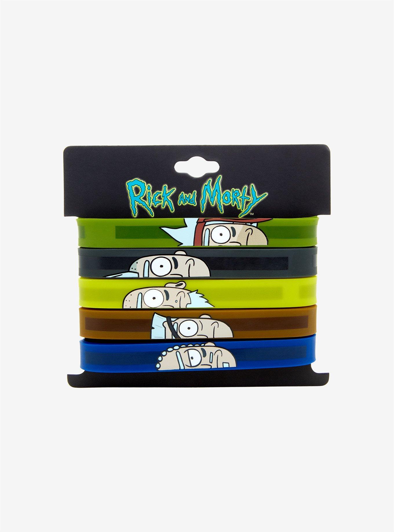 Rick And Morty Seal Team Rick Rubber Bracelet Set, , alternate