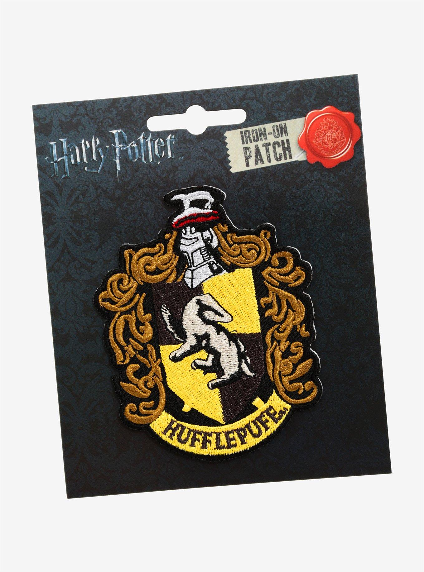 Harry Potter Hufflepuff Crest Iron-On Patch, , alternate