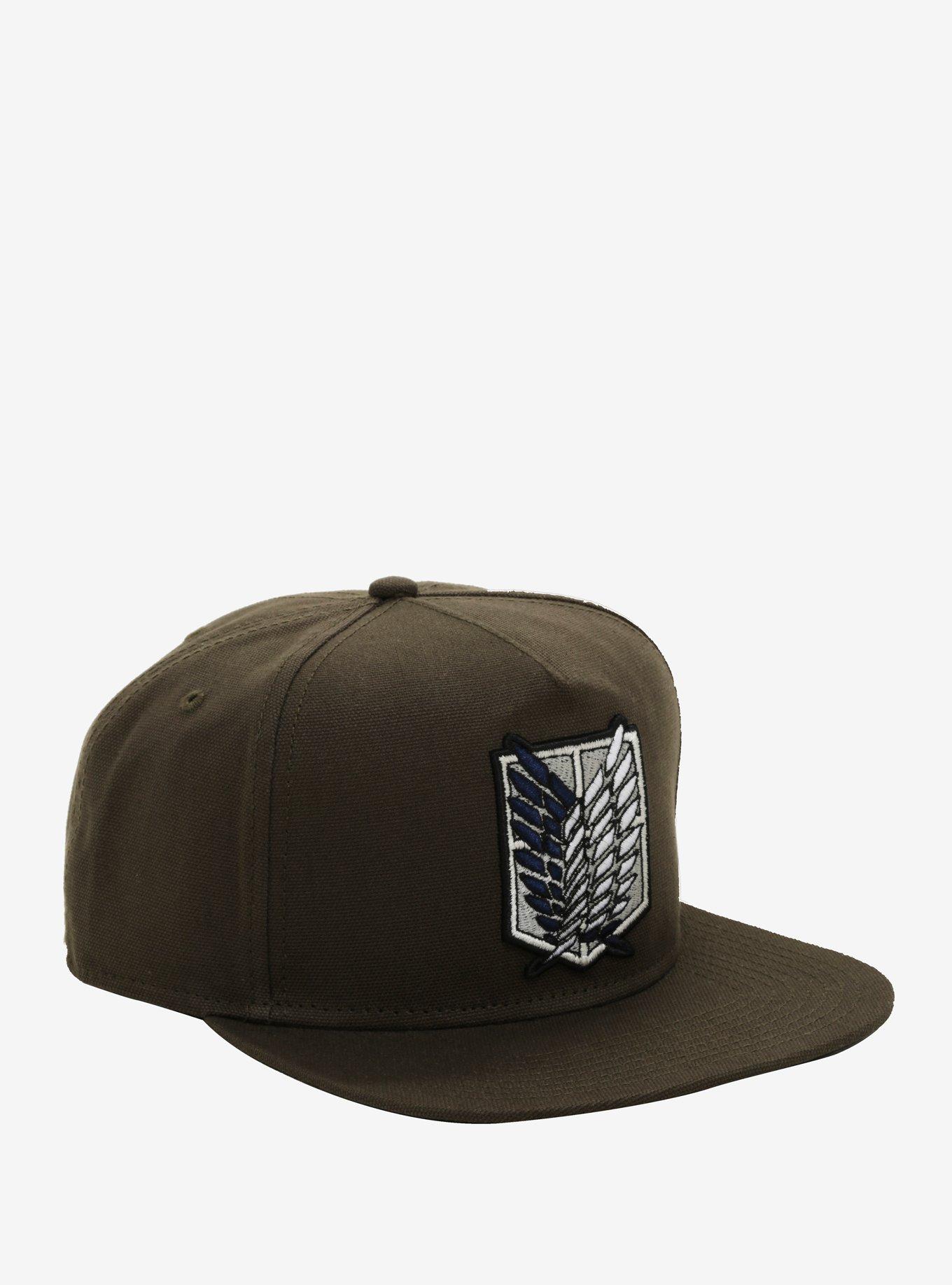 Attack On Titan Logo Snapback Hat, , alternate
