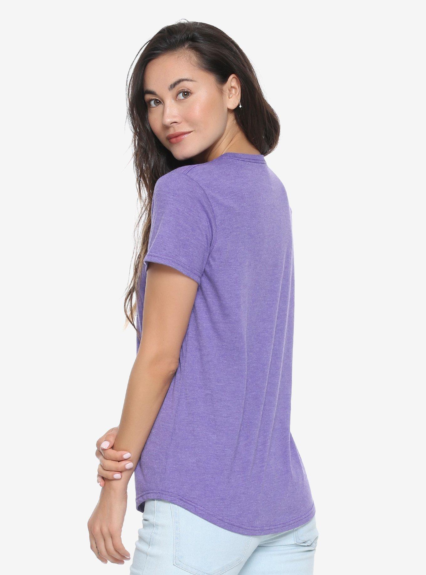 Brontosaurus Thunder Lizard Purple Womens Tee - BoxLunch Exclusive, PURPLE, alternate