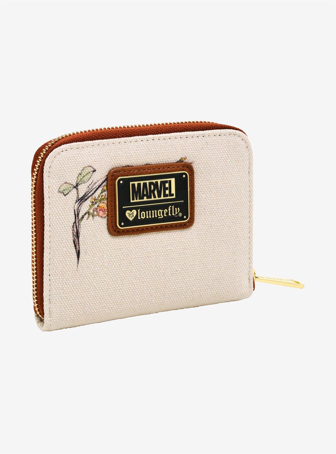 Loungefly Marvel Guardians Of The Galaxy Floral Groot Half Zip Wallet - BoxLunch Exclusive, , alternate