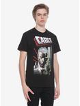Marvel Deadpool Cable Close-Up T-Shirt Hot Topic Exclusive, BLACK, alternate