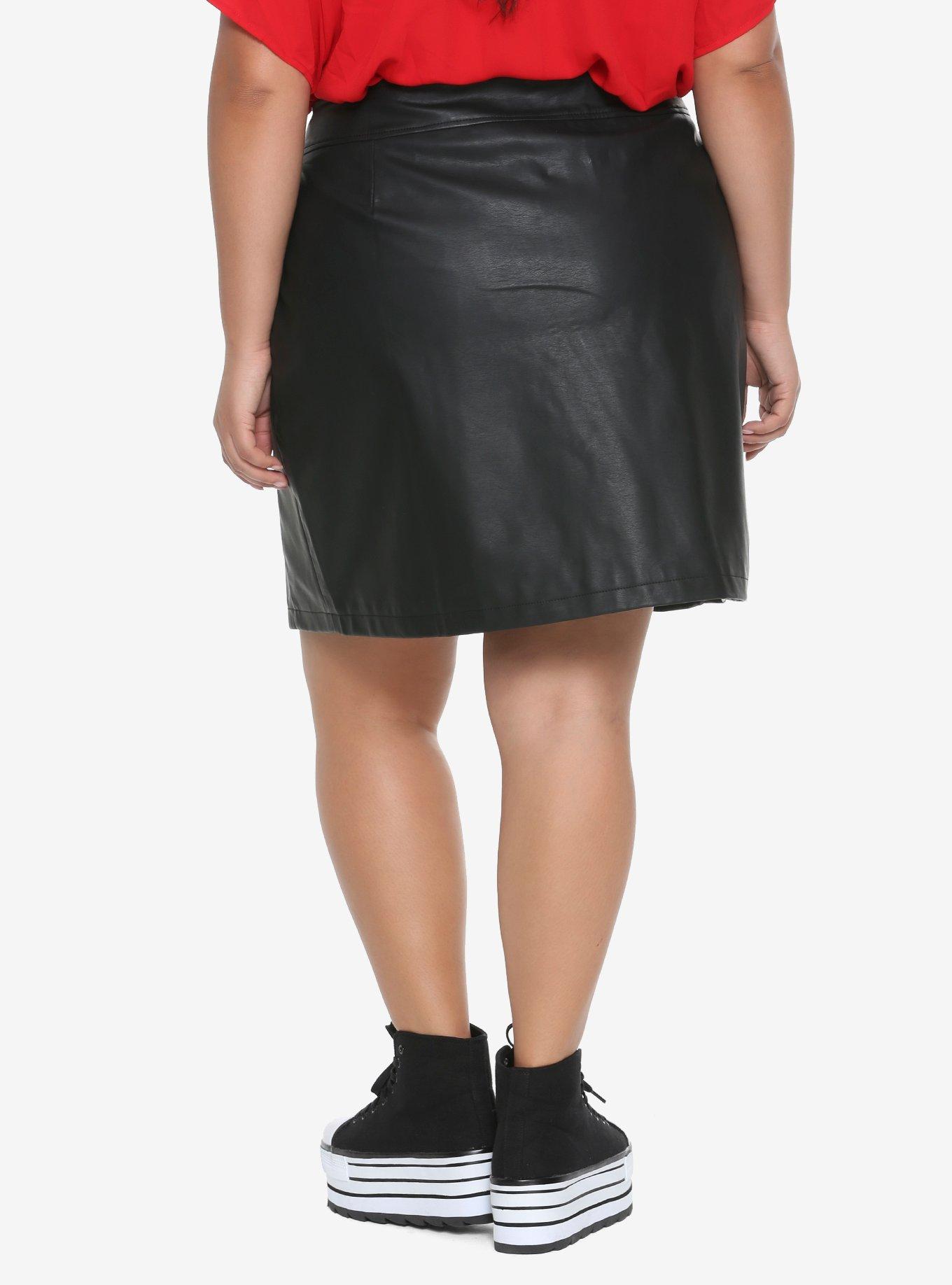 Harry Potter Knockturn Alley Faux Leather Skirt Plus Size, , alternate