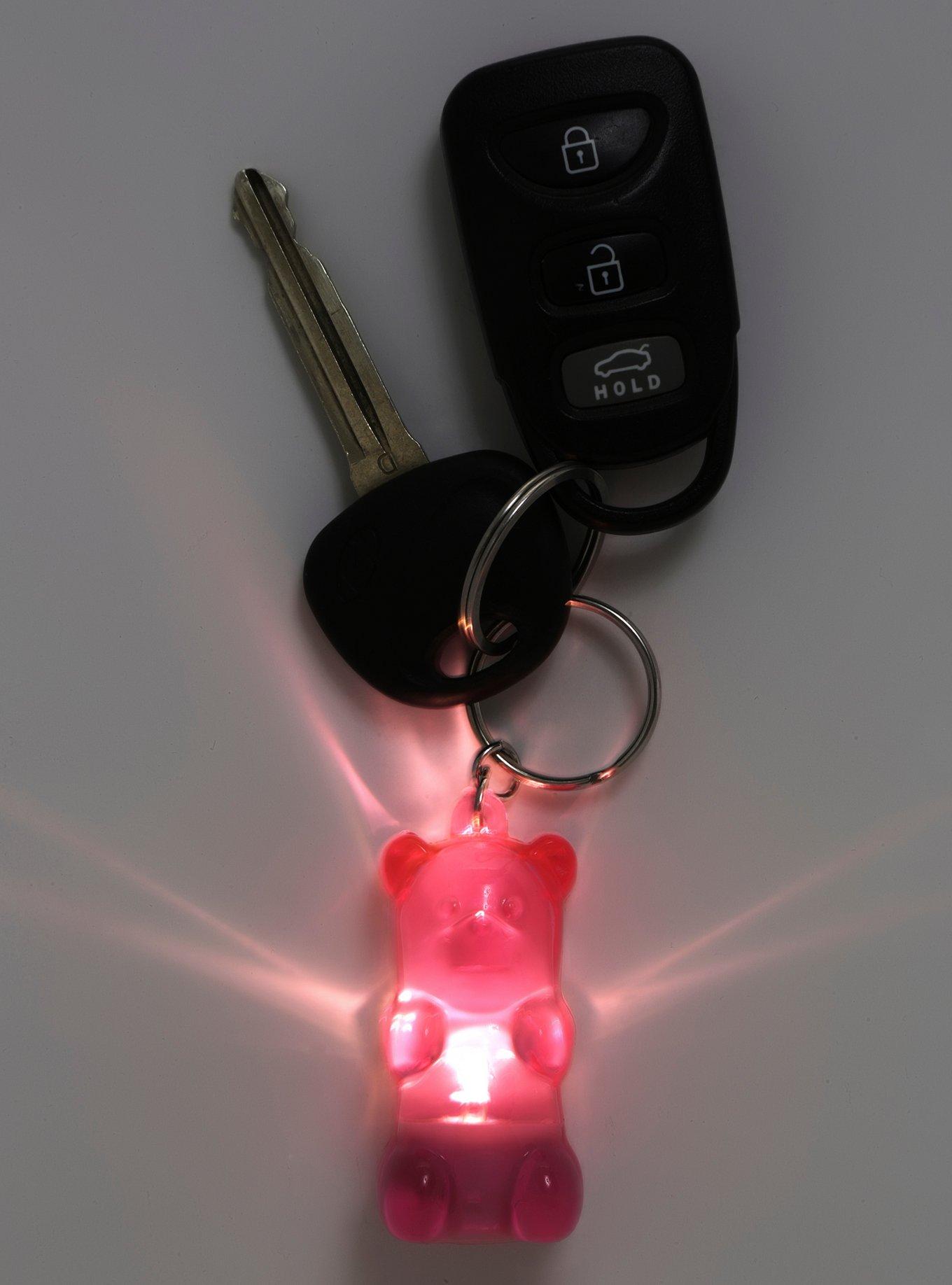 Pink Gummy Bear LED Key Chain, , alternate