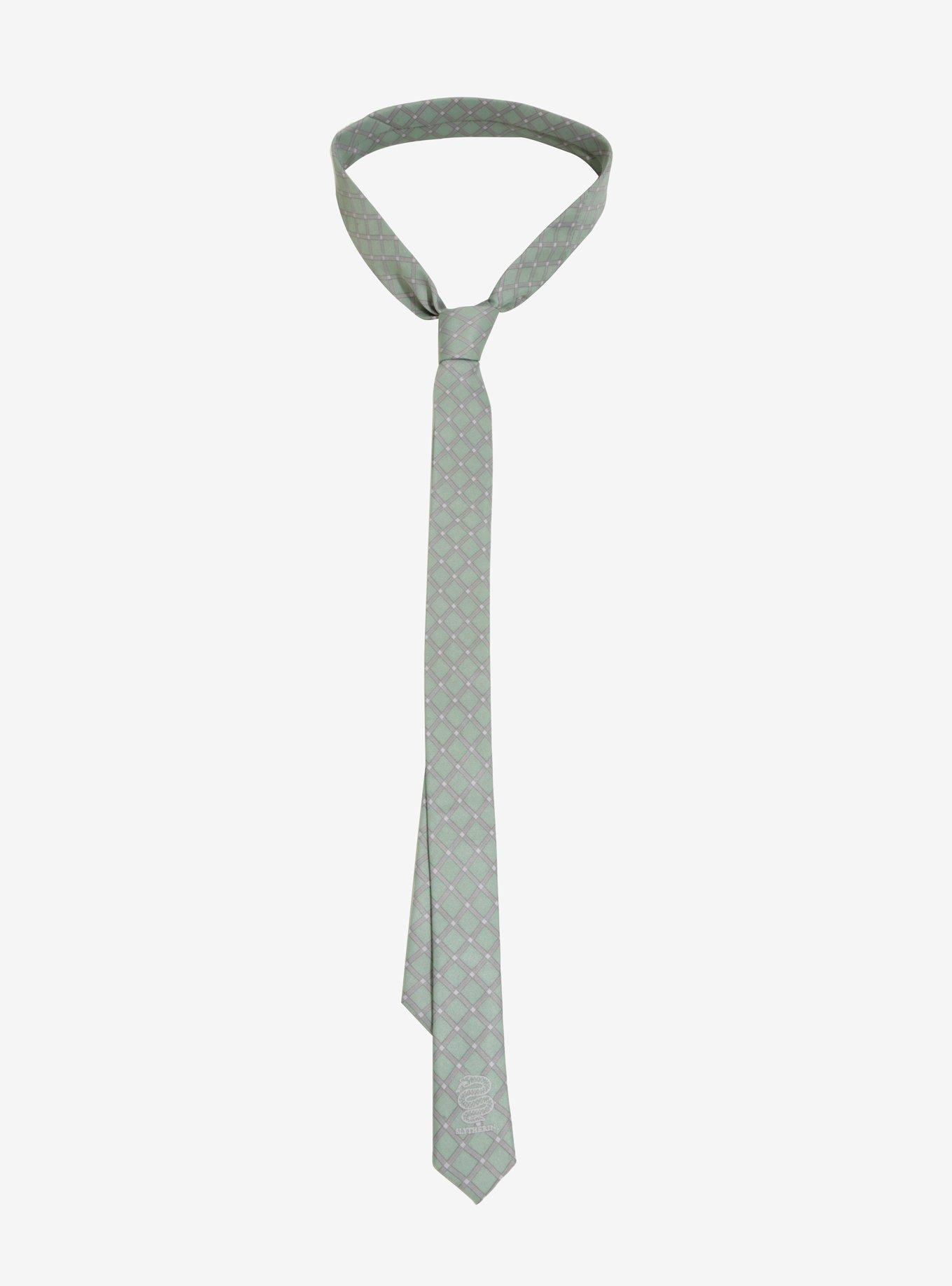 Harry Potter Slytherin Sigil Skinny Tie, , alternate