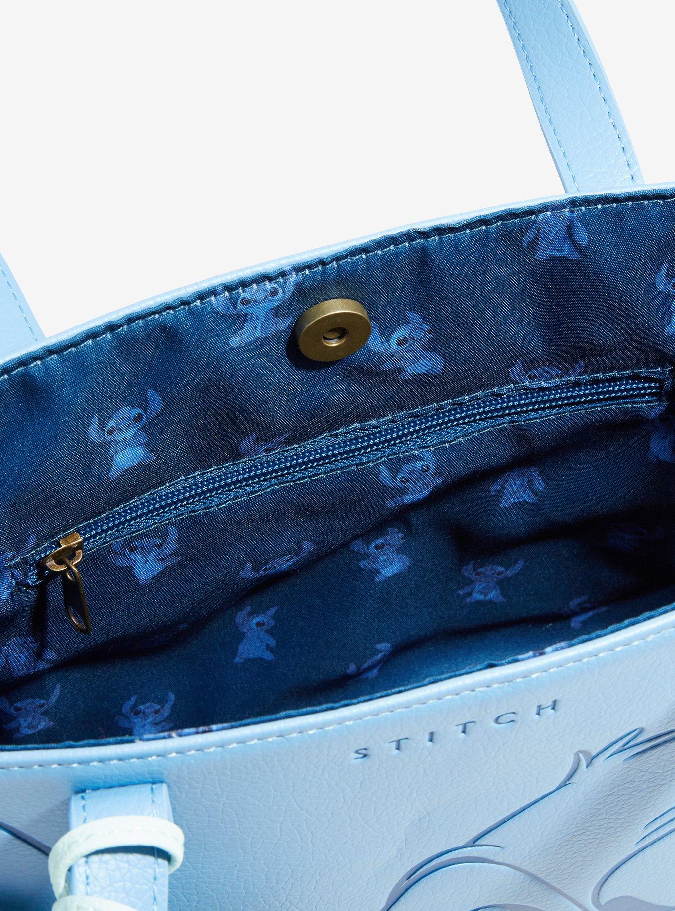 Loungefly Disney Lilo & Stitch Embossed Stitch Tote Bag, , alternate