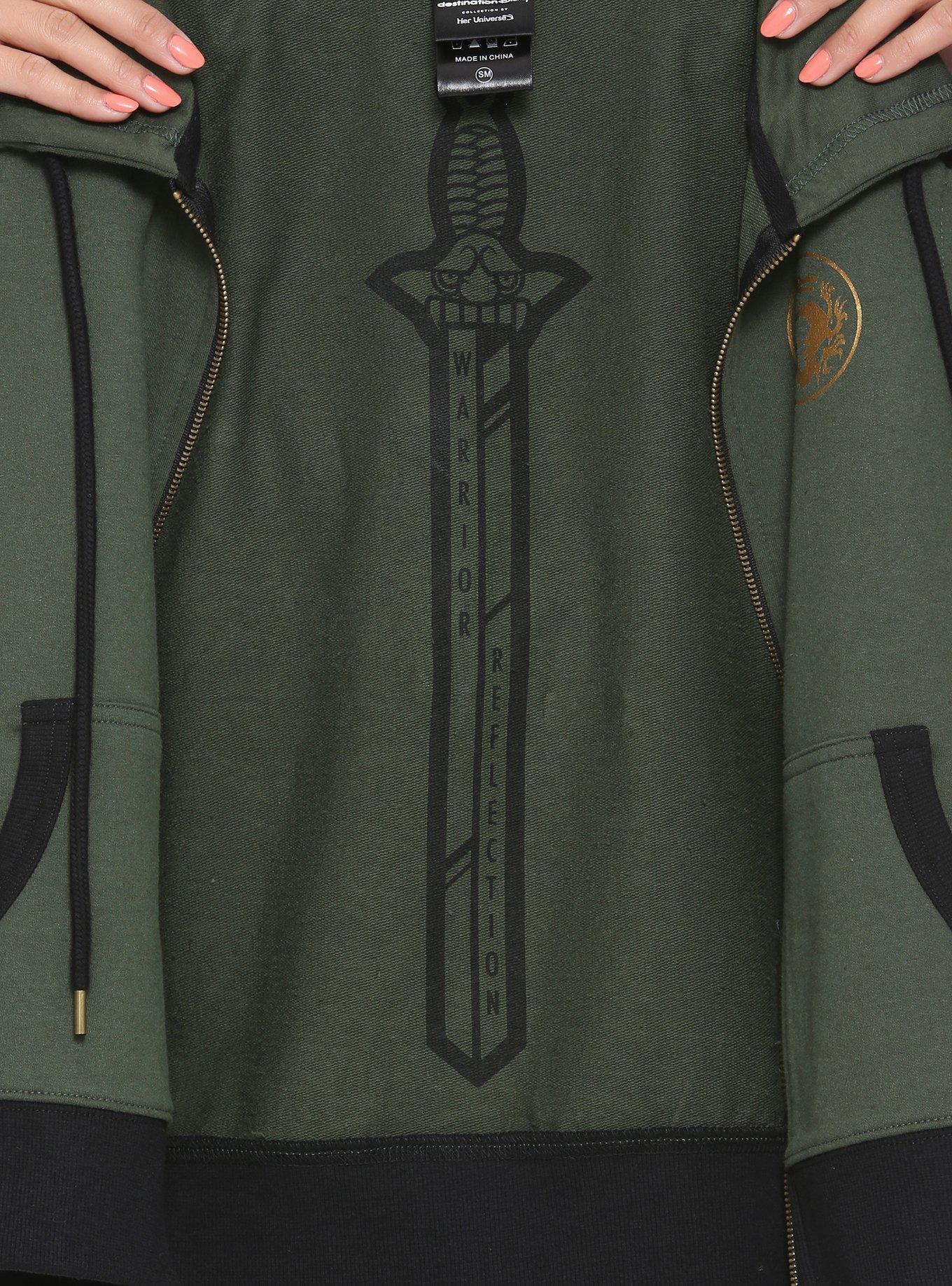 Destination Disney Mulan Green Hoodie Vest, , alternate