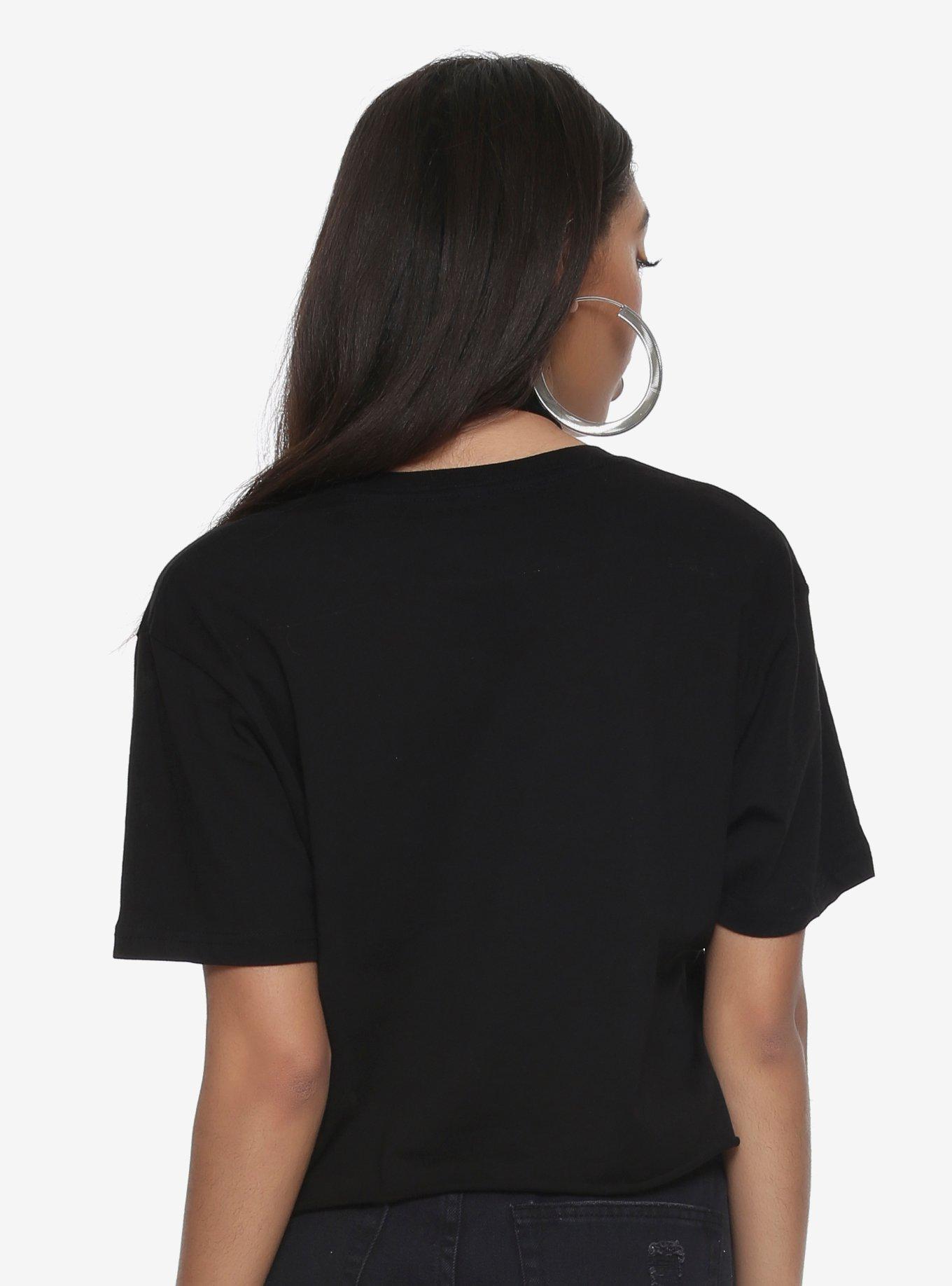 Marvel Black Panther Foil Logo Girls Crop Top, GOLD, alternate