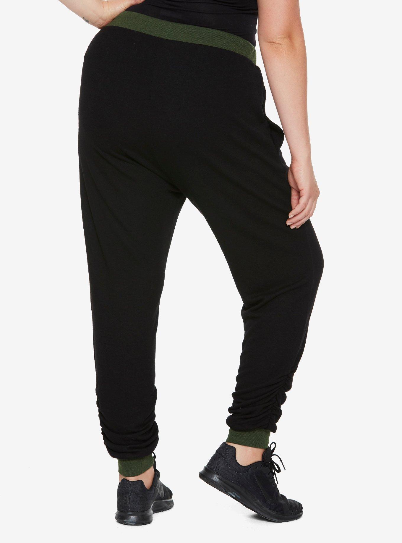 Her Universe Destination Disney Mulan Scrunch Jogger Pants Plus Size, , alternate