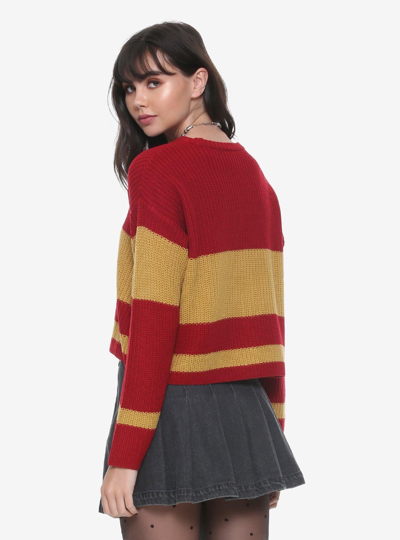 Harry Potter Gryffindor Girls Quidditch Sweater, RED, alternate