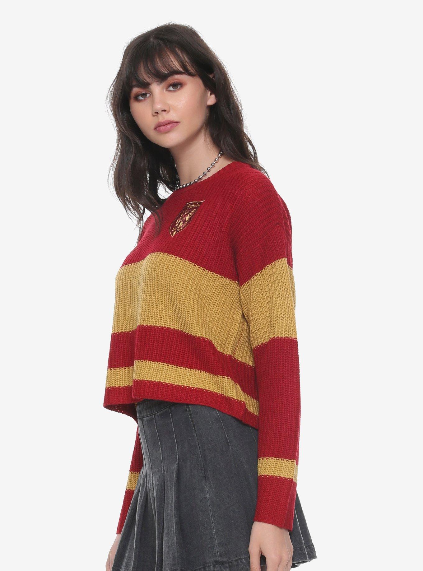 Harry Potter Gryffindor Girls Quidditch Sweater, RED, alternate