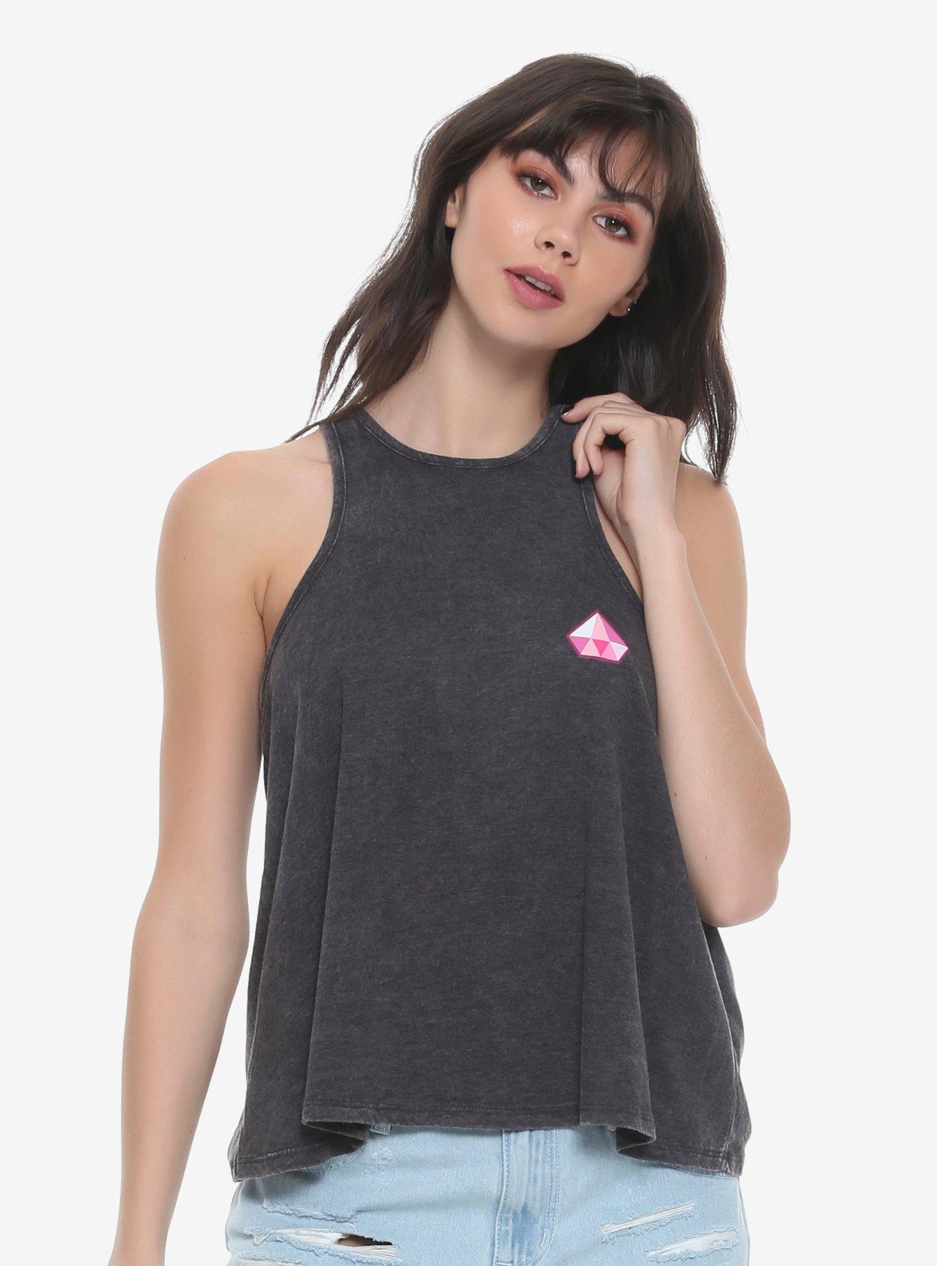 Steven Universe Pink Diamond Girls Tank Top, PINK, alternate