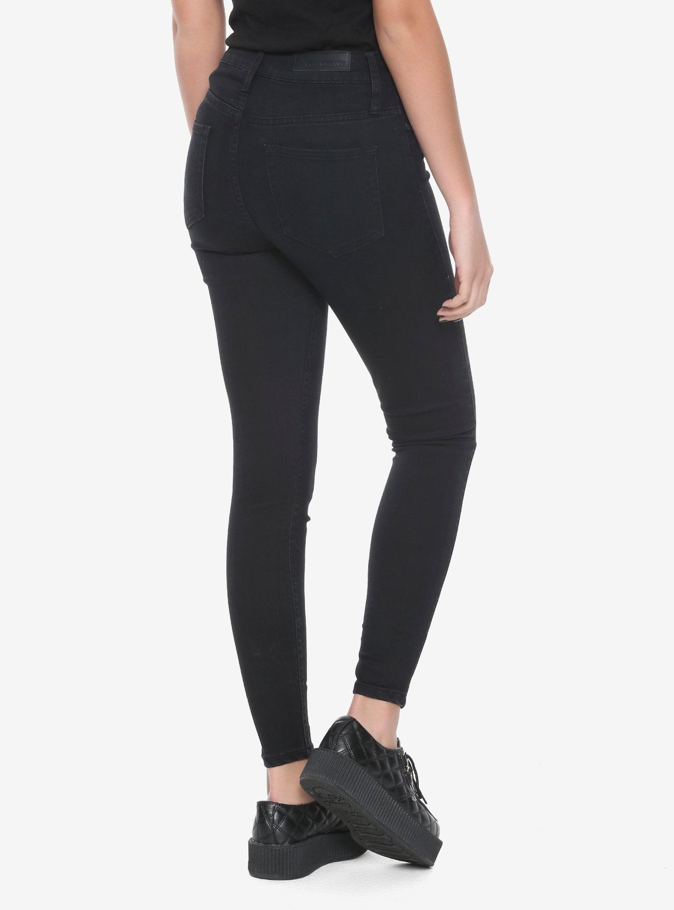 Blackheart Black Rinse Jeggings, BLACK, alternate