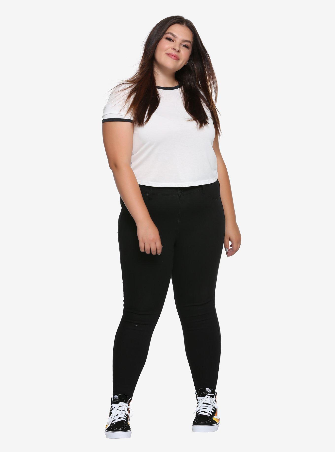 Blackheart Black Rinse Jeggings Plus Size, , alternate