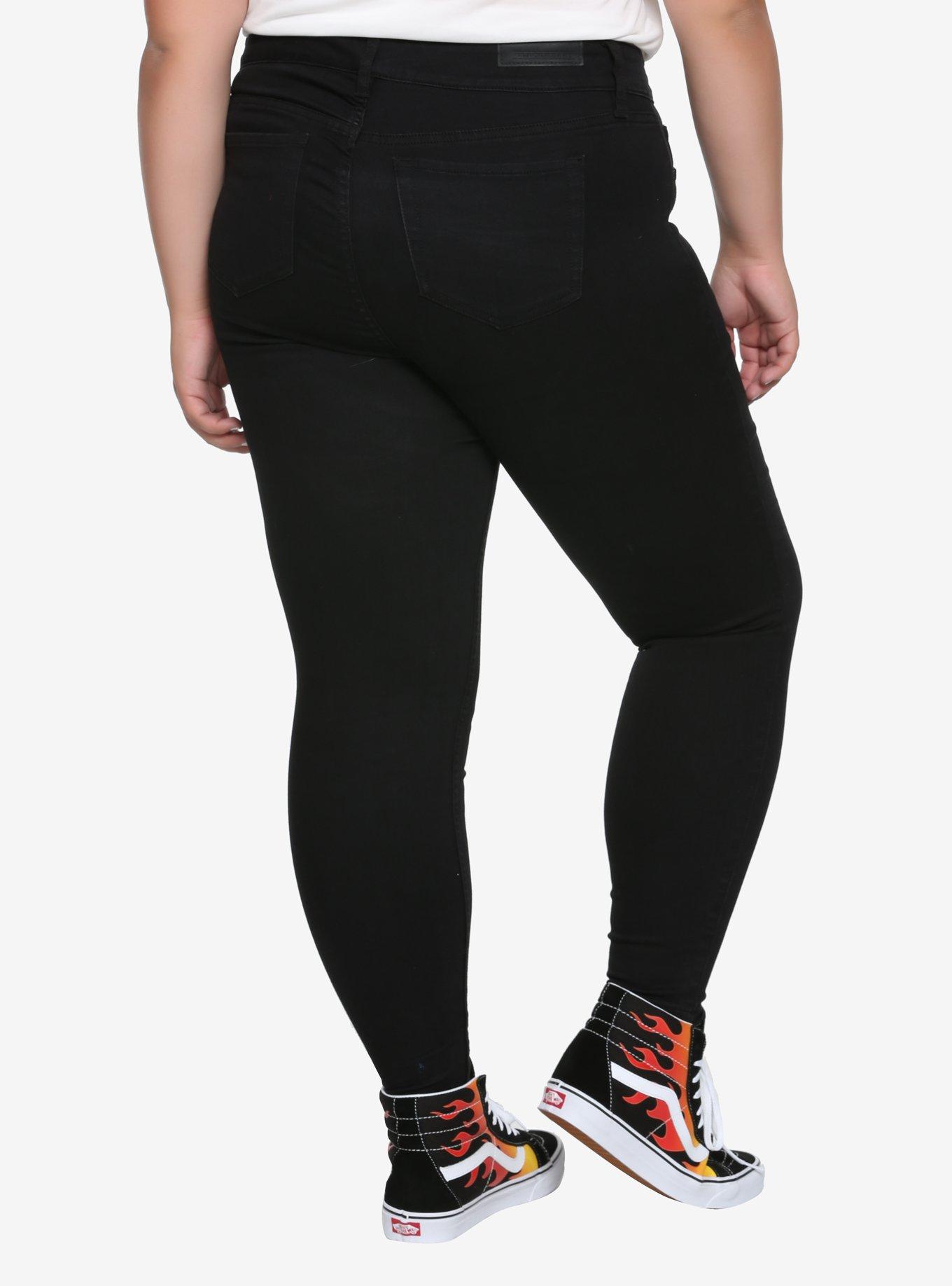 Blackheart Black Rinse Jeggings Plus Size, , alternate