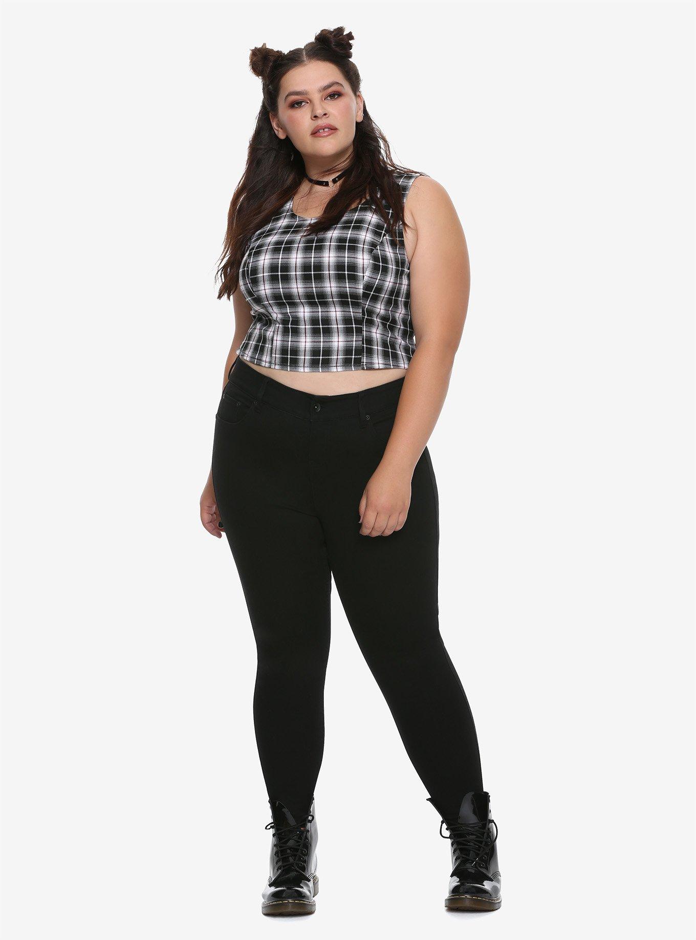 NEW! Blackheart Black Skinny Jeans Plus Size, , alternate