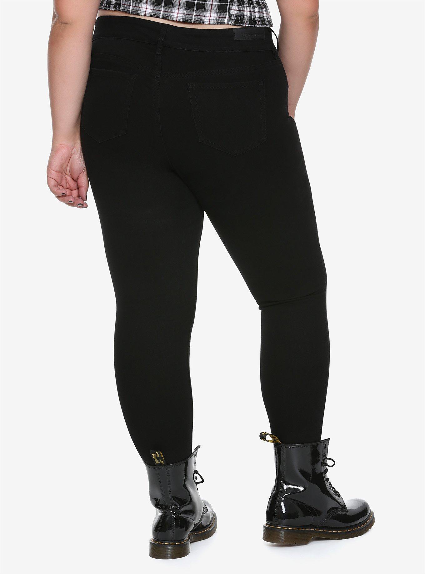 NEW! Blackheart Black Skinny Jeans Plus Size, , alternate