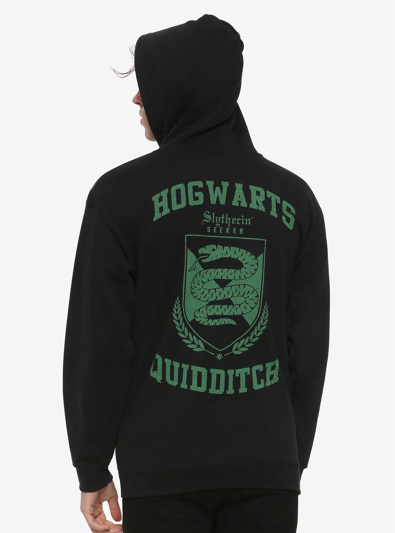 Harry Potter Slytherin Crest Hoodie, BLACK, alternate