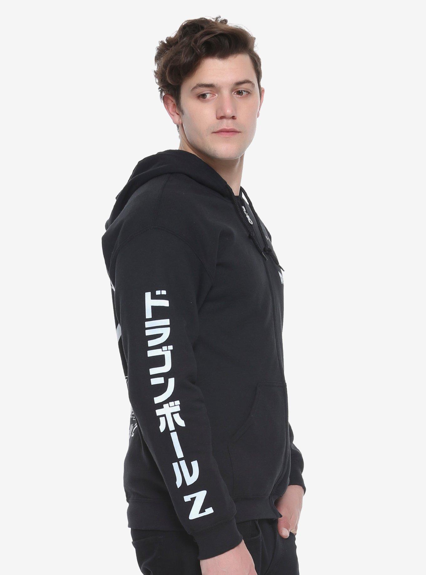 Dragon Ball Z Goku Kanji Hoodie, BLACK, alternate