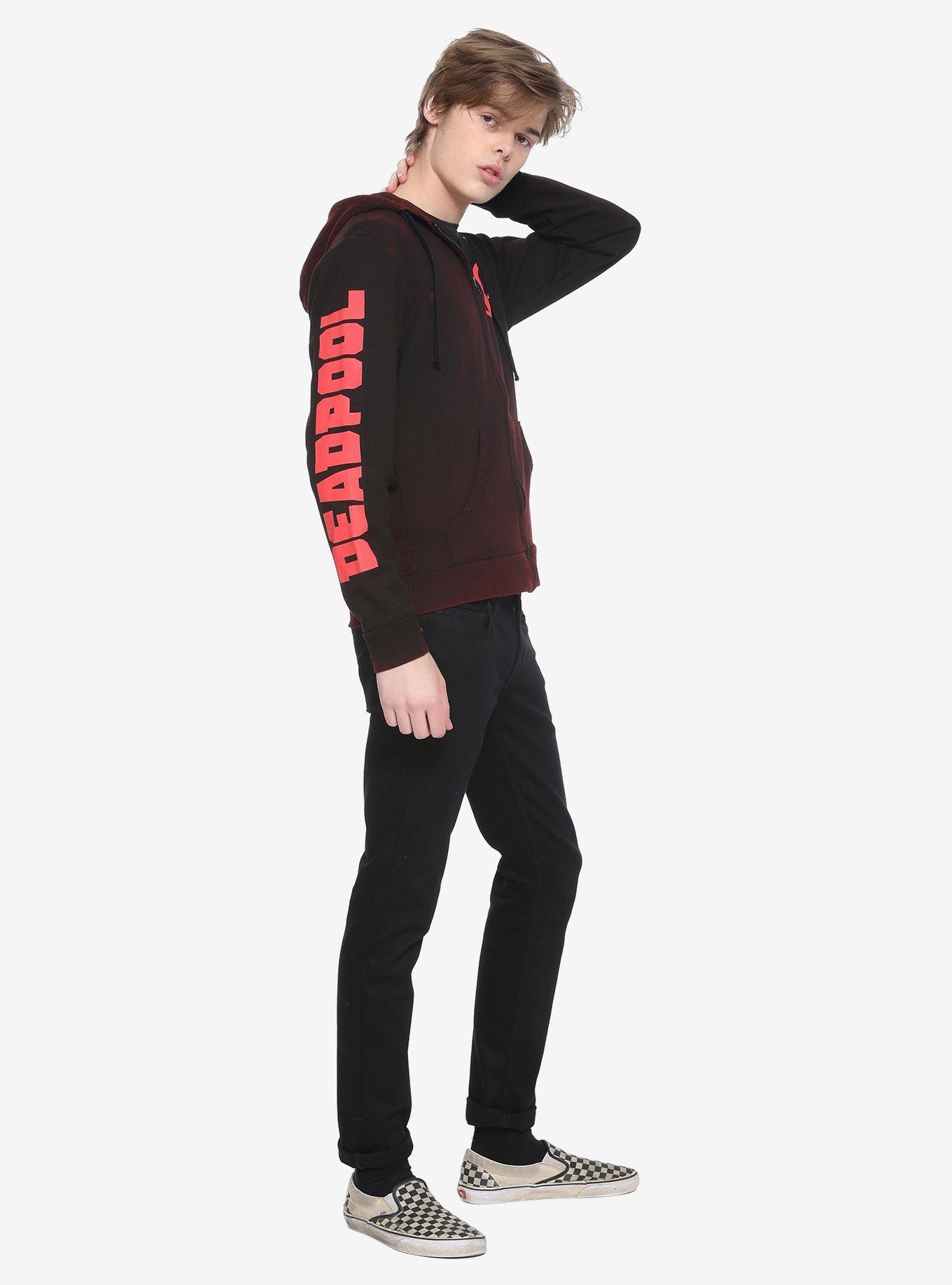 Hot topic hot sale deadpool hoodie