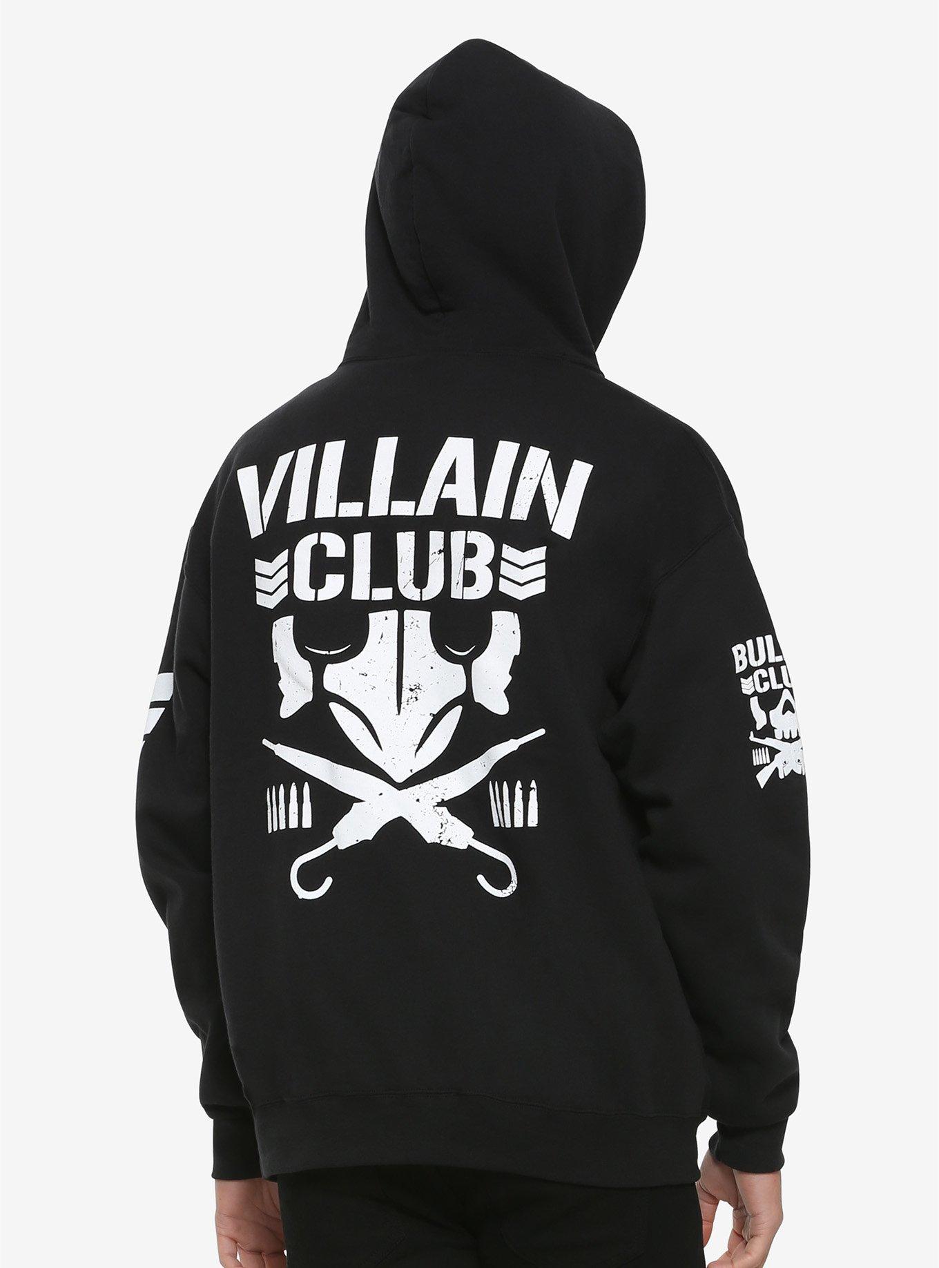 New Japan Pro-Wrestling Villain Club Logo Hoodie, , alternate