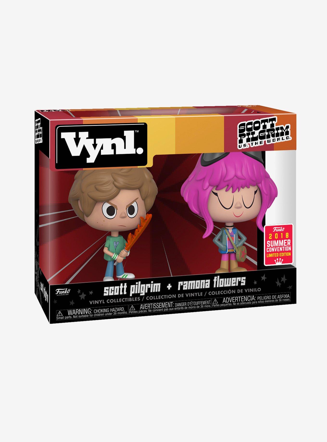 Funko Scott Pilgrim Vs. The World Vynl. Scott Pilgrim And Ramona Flowers Vinyl Figures 2018 Summer Convention Exclusive, , alternate