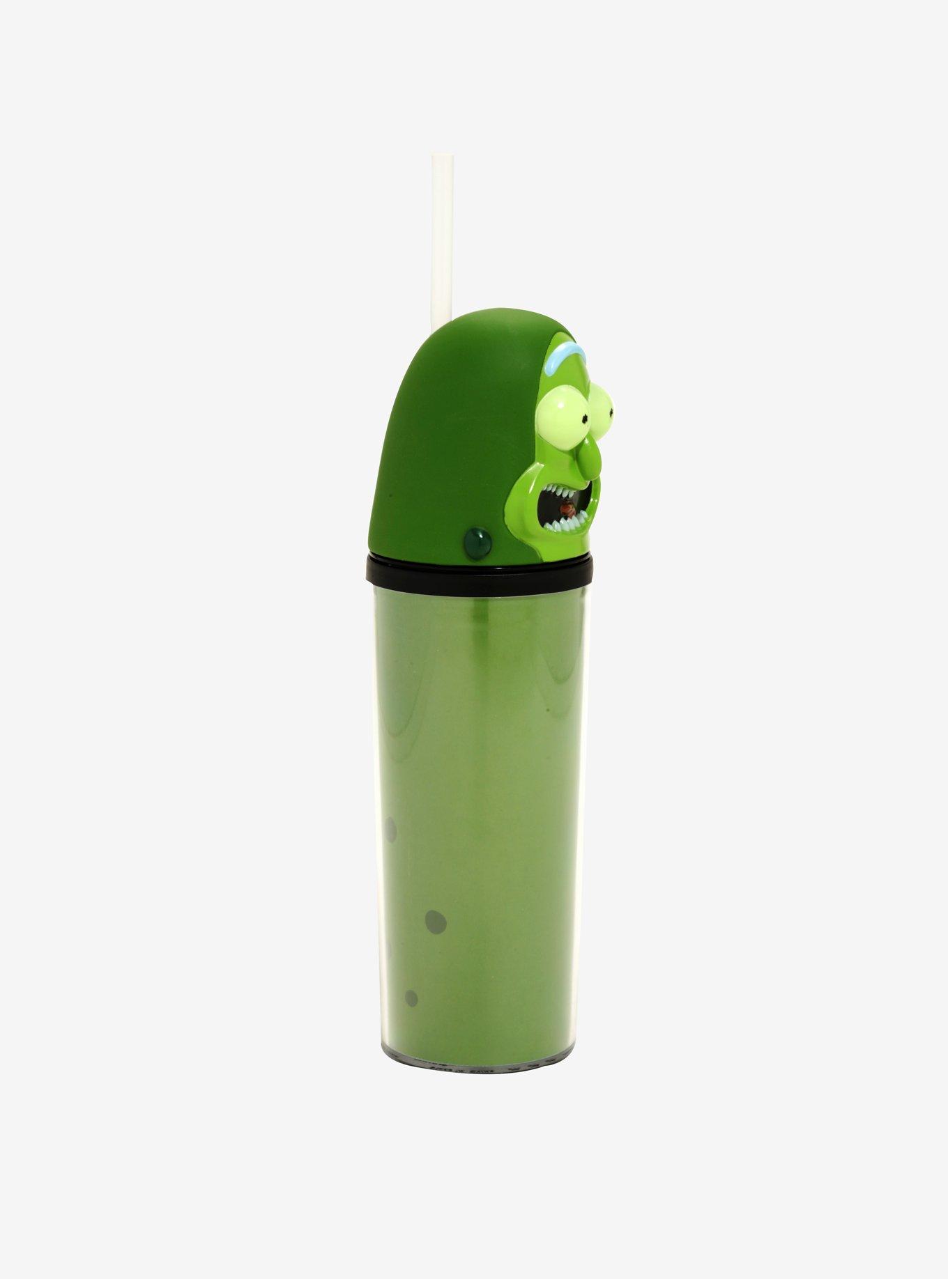 Rick And Morty Pickle Rick Cup With Straw, , alternate