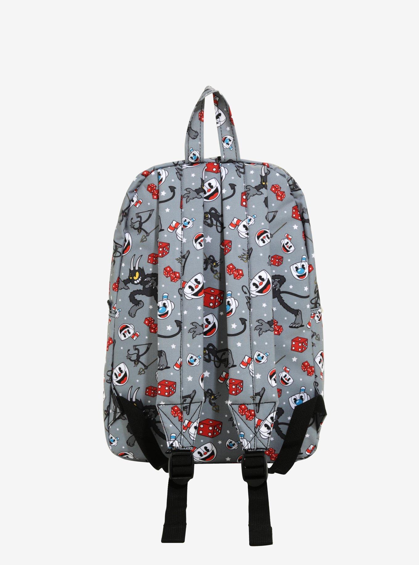 Loungefly Cuphead Devil & Dice Grey Backpack, , alternate