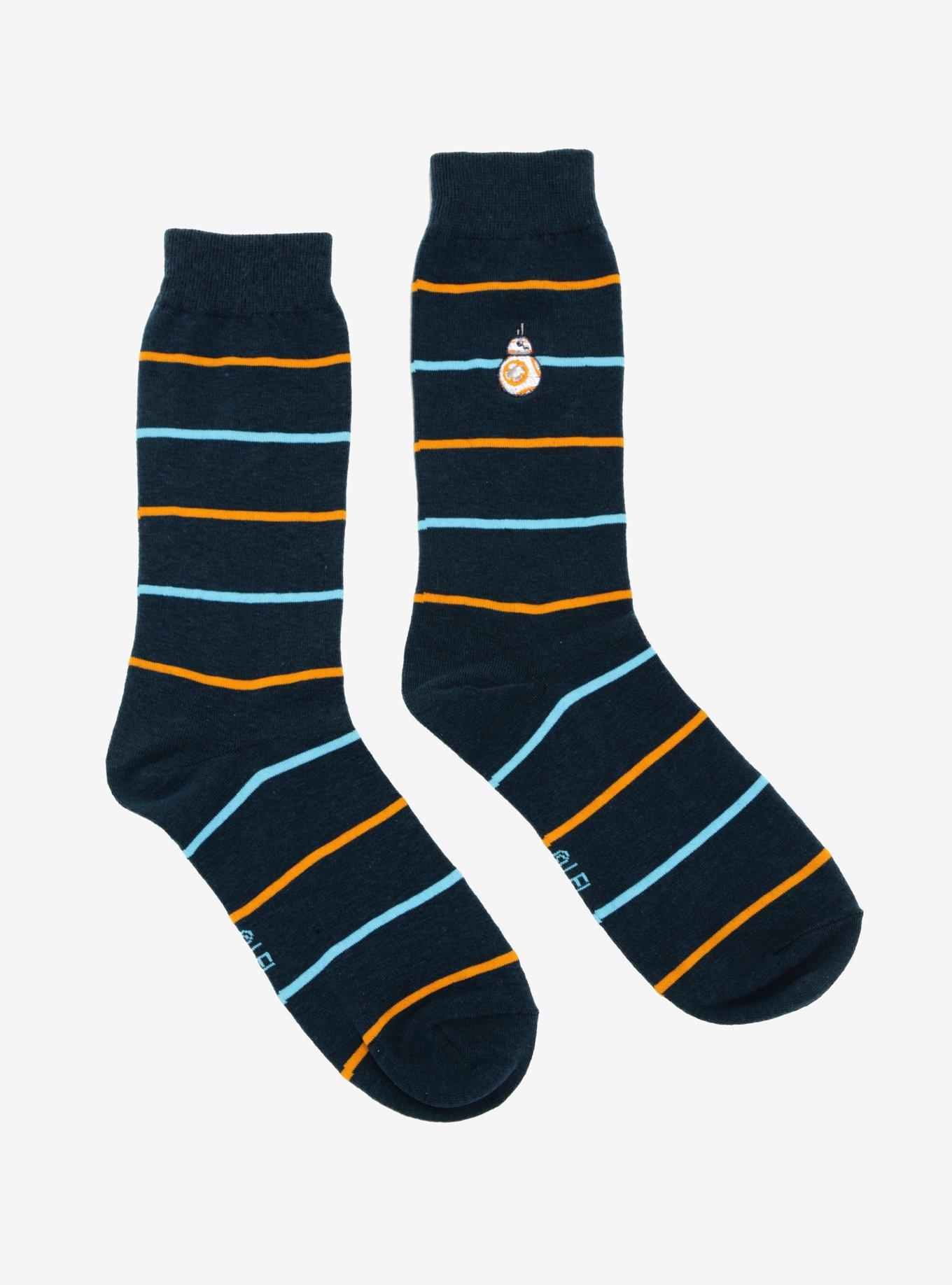 Star Wars BB-8 Striped Dress Socks - BoxLunch Exclusive, , alternate