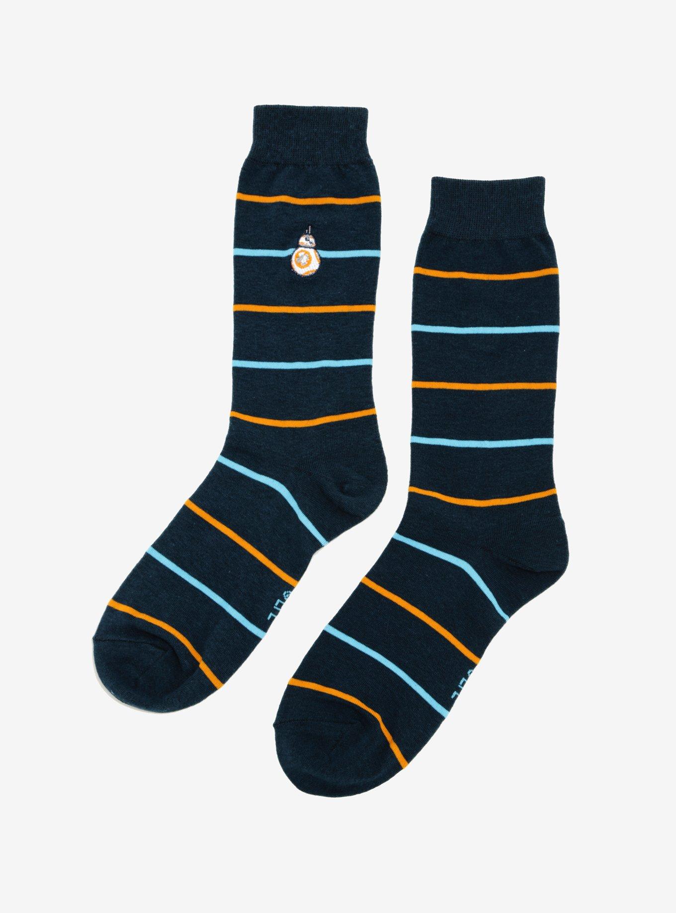 Star Wars BB-8 Striped Dress Socks - BoxLunch Exclusive, , alternate