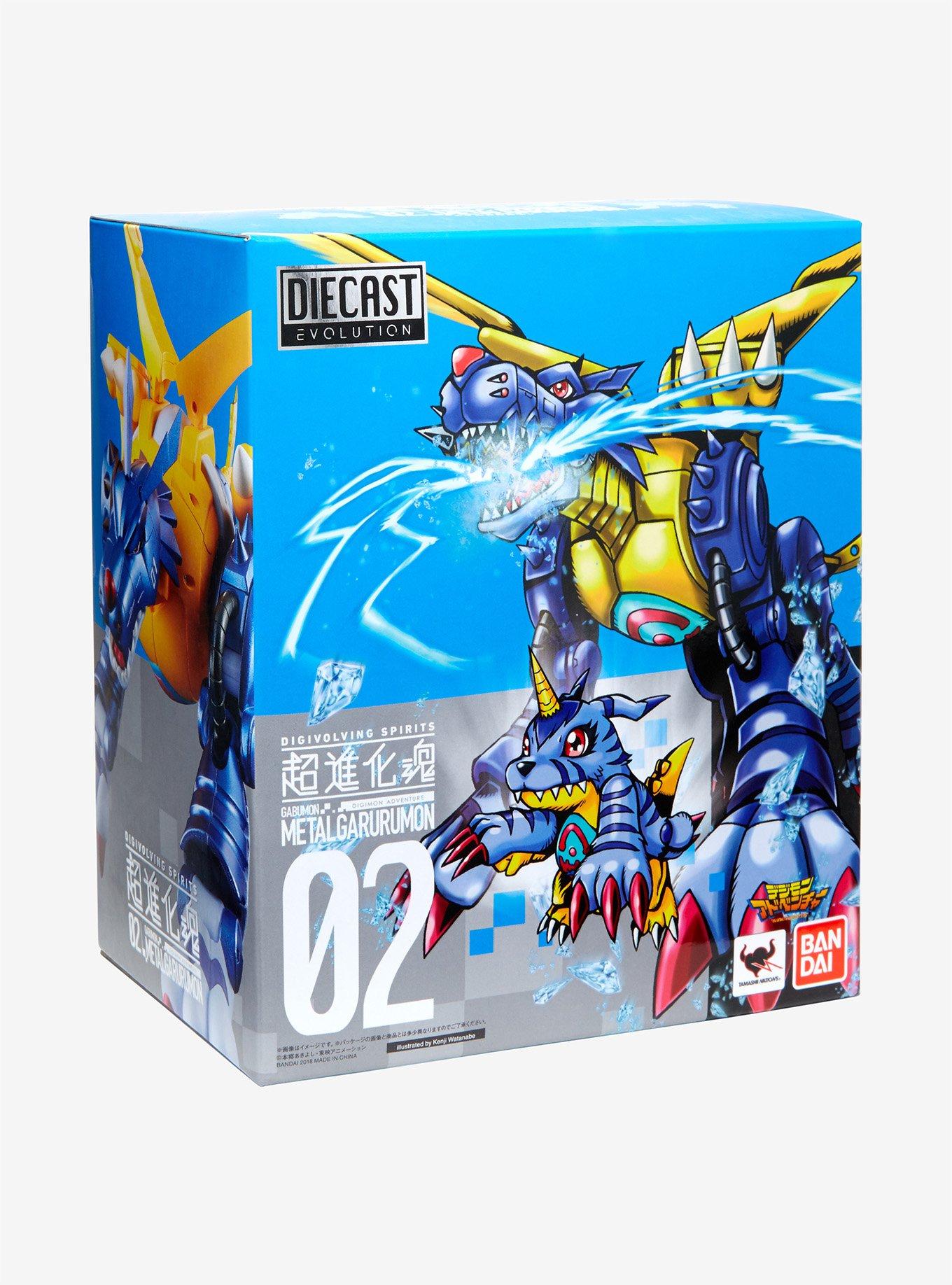 Digimon Adventure Digivolving Spirits Metal Garurumon Action Figure, , alternate