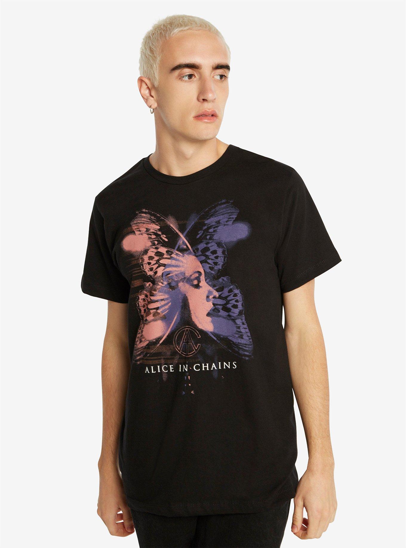 Alice In Chains Butterfly Face T-Shirt, , alternate