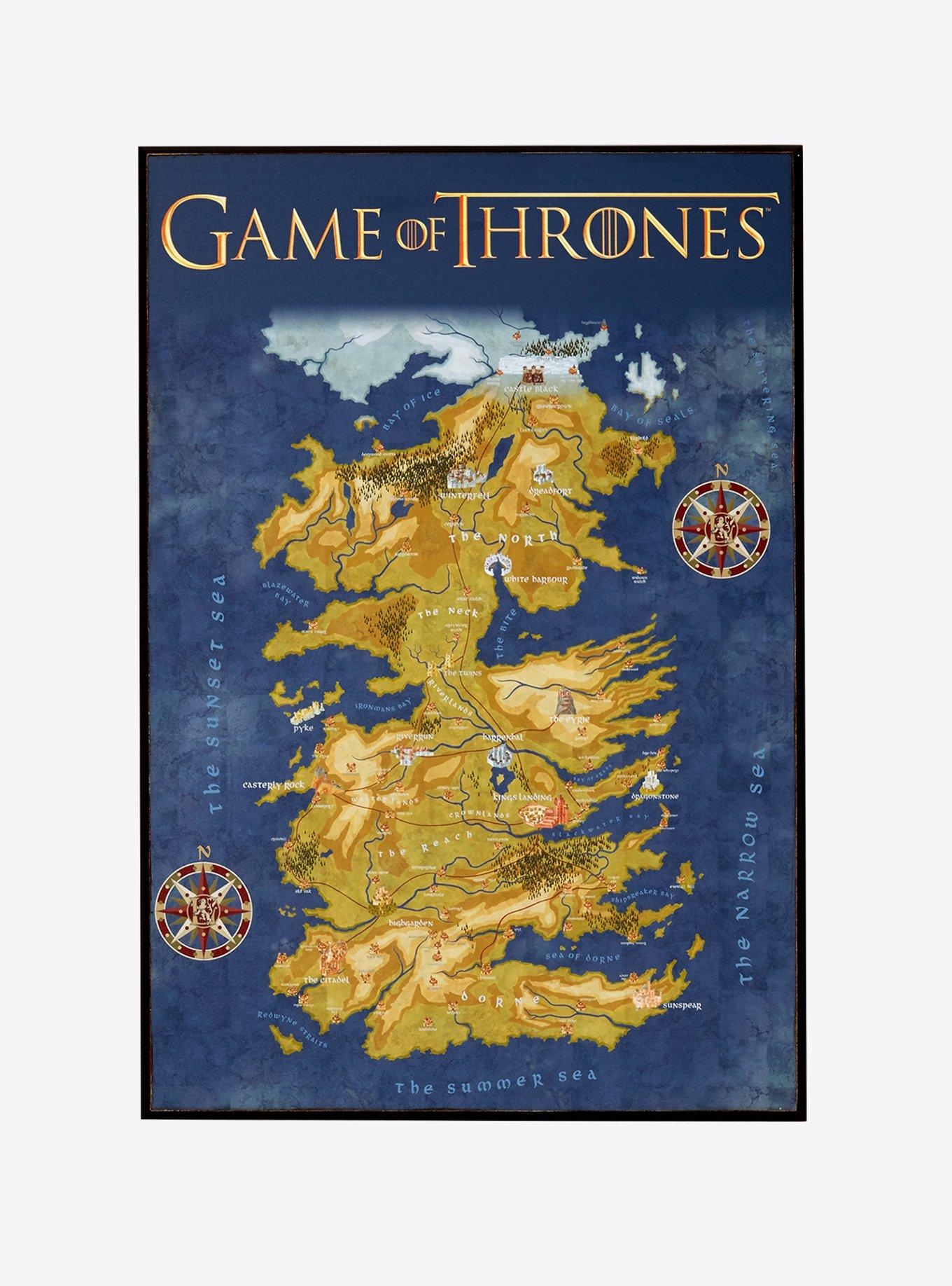 Game Of Thrones Map Wall Plaque, , alternate