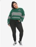 Harry Potter Slytherin Girls Quidditch Sweater Plus Size, GREEN, alternate