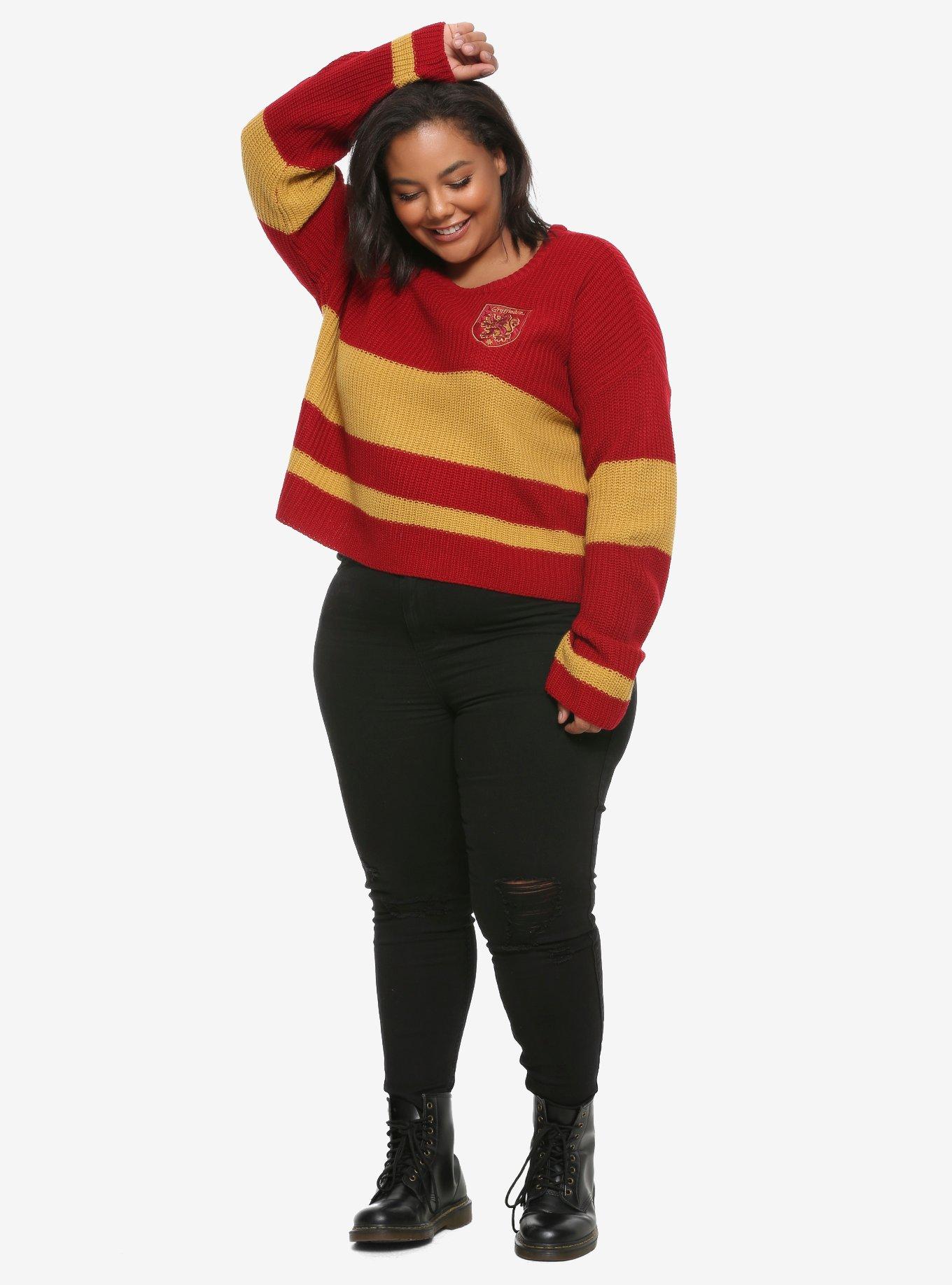 Harry Potter Gryffindor Girls Quidditch Sweater Plus Size, , alternate