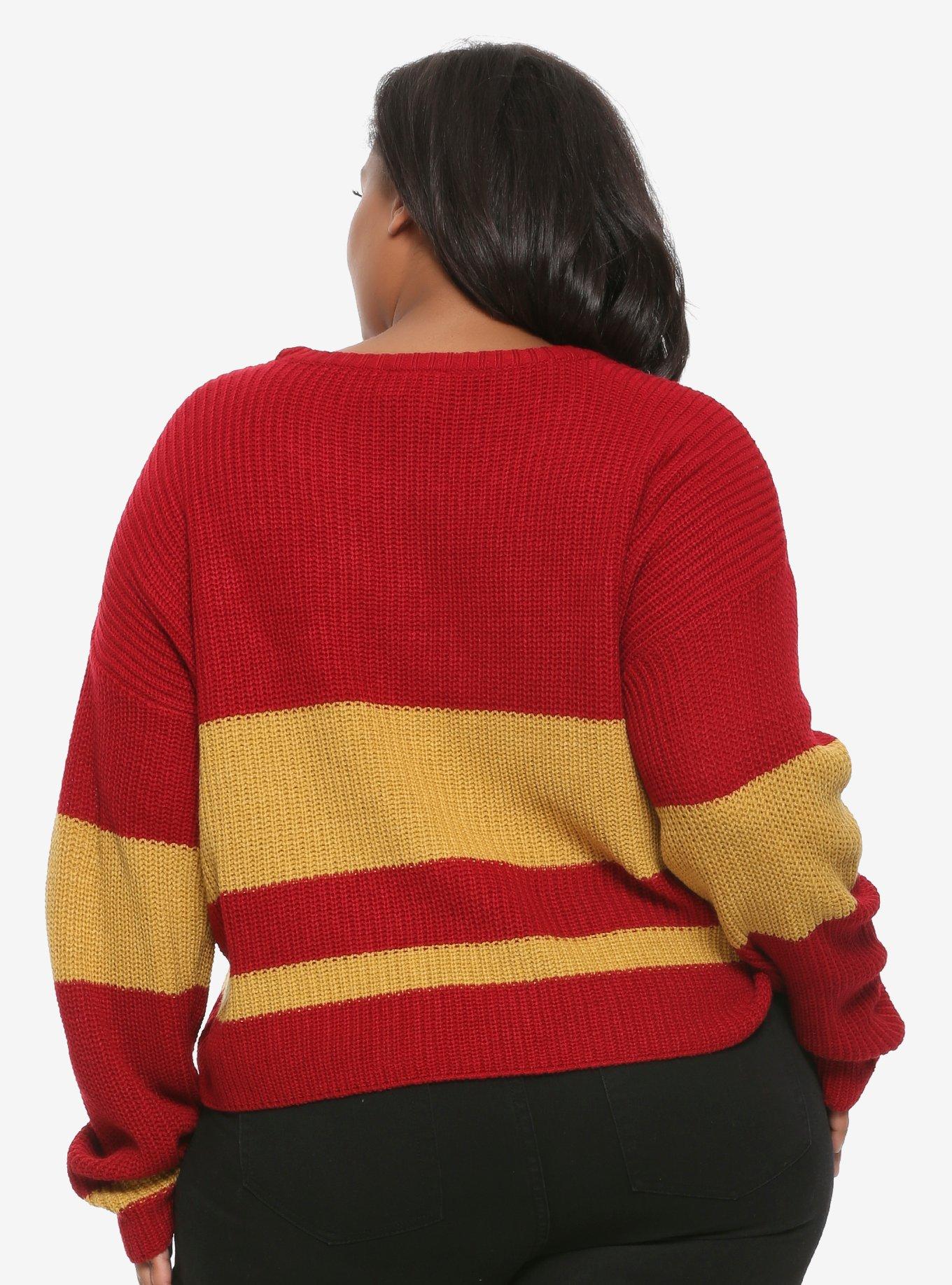 Harry Potter Gryffindor Girls Quidditch Sweater Plus Size, , alternate