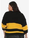 Harry Potter Hufflepuff Girls Quidditch Sweater Plus Size, BLACK, alternate